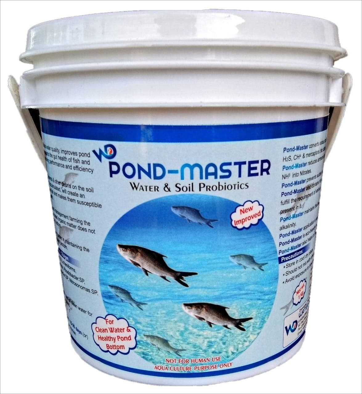 Pond Master Water & Soil Probiotics for Aquaculture Natural Pond and Bio Floc RAS