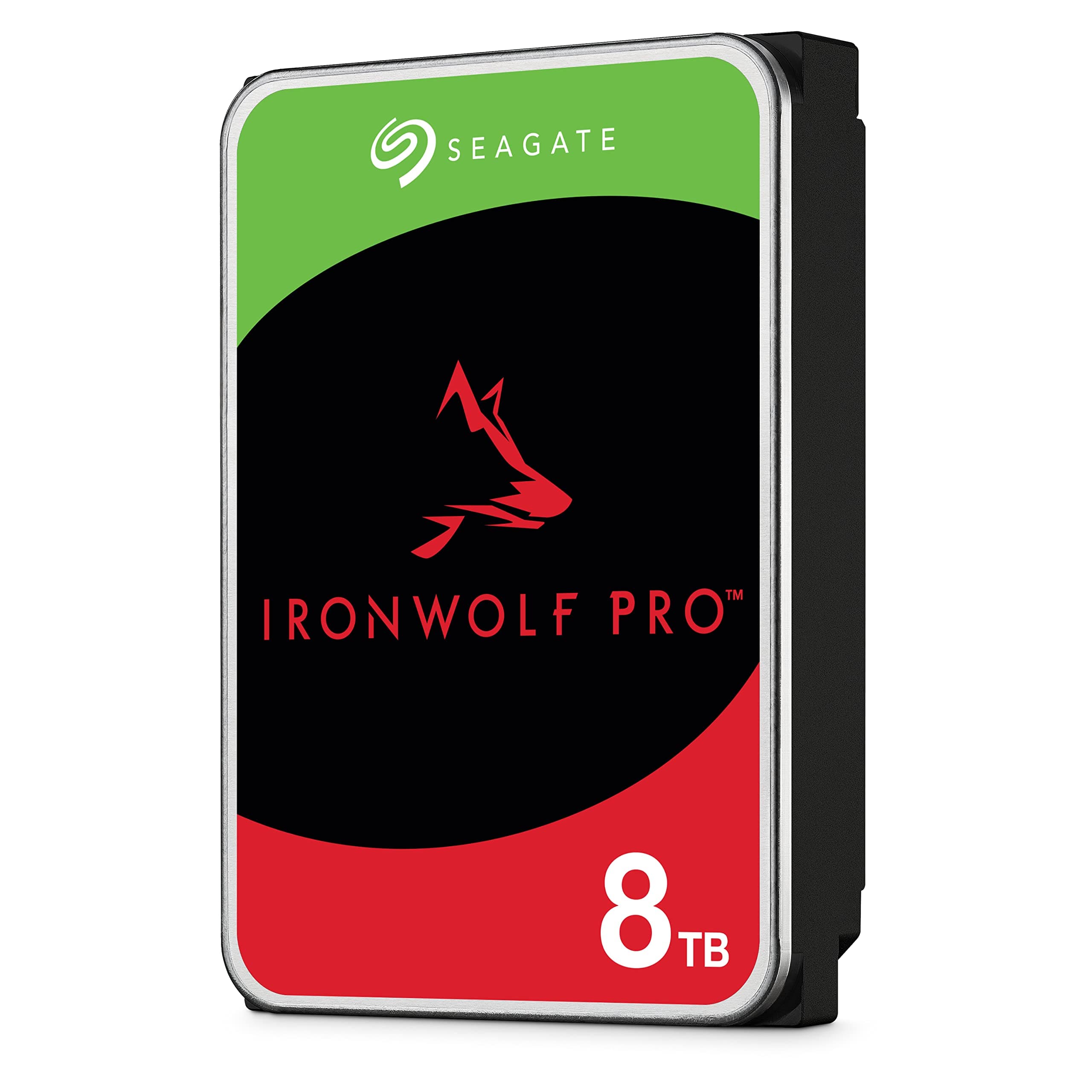 Seagate IronWolf Pro, 8 TB, Enterprise NAS Internal HDD –CMR 3.5 Inch, SATA 6 Gb/s, 7,200 RPM, 256 MB Cache for RAID Network Attached Storage (ST8000NT001)