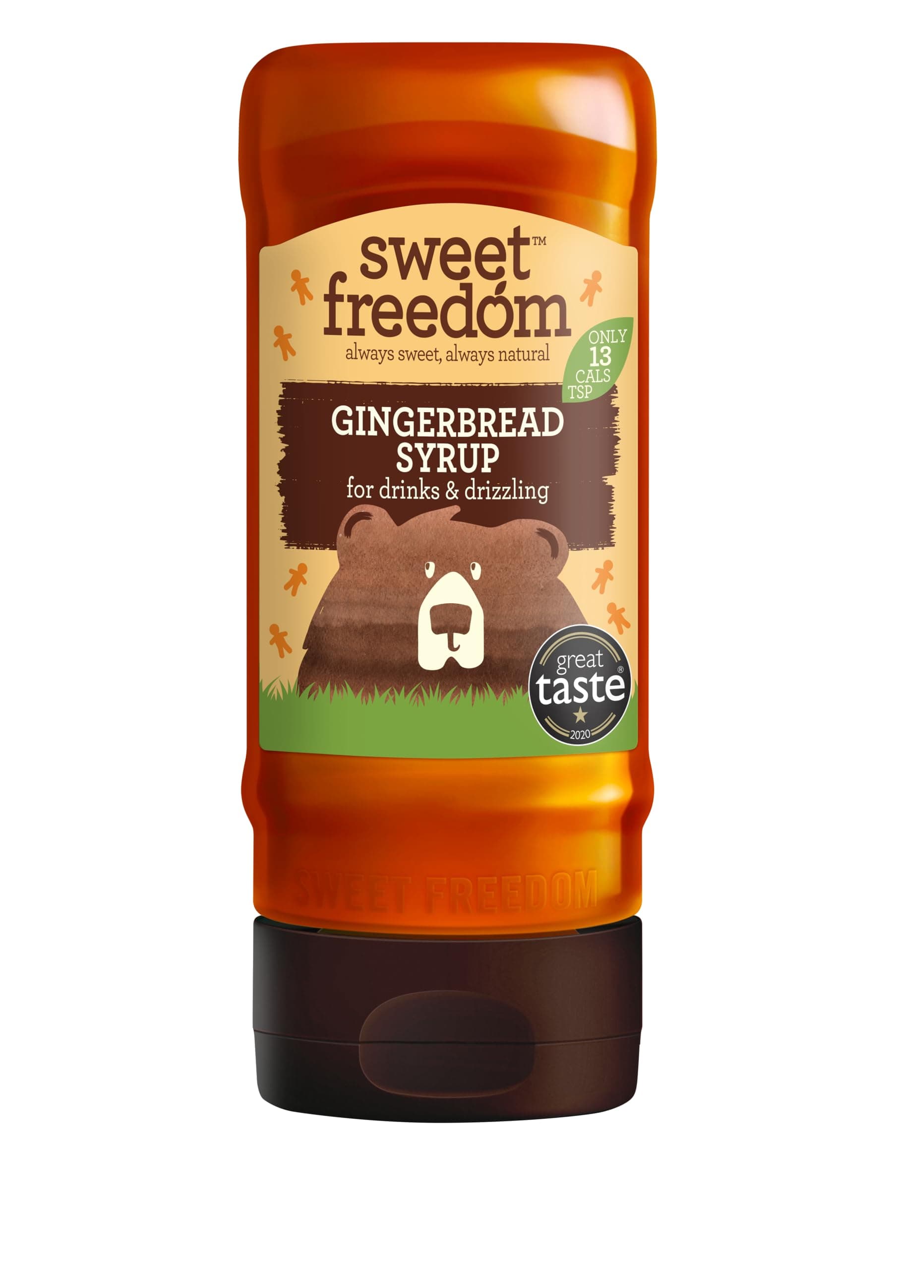 Sweet Freedom Gingerbread Syrup - 350 g | Natural Great Taste With Sweetness Derived from Fruit | Ideal for Coffee, Baking & Dessert | No Preservatives or Allergens | Vegan | Only 13 Cal Per Teaspoon