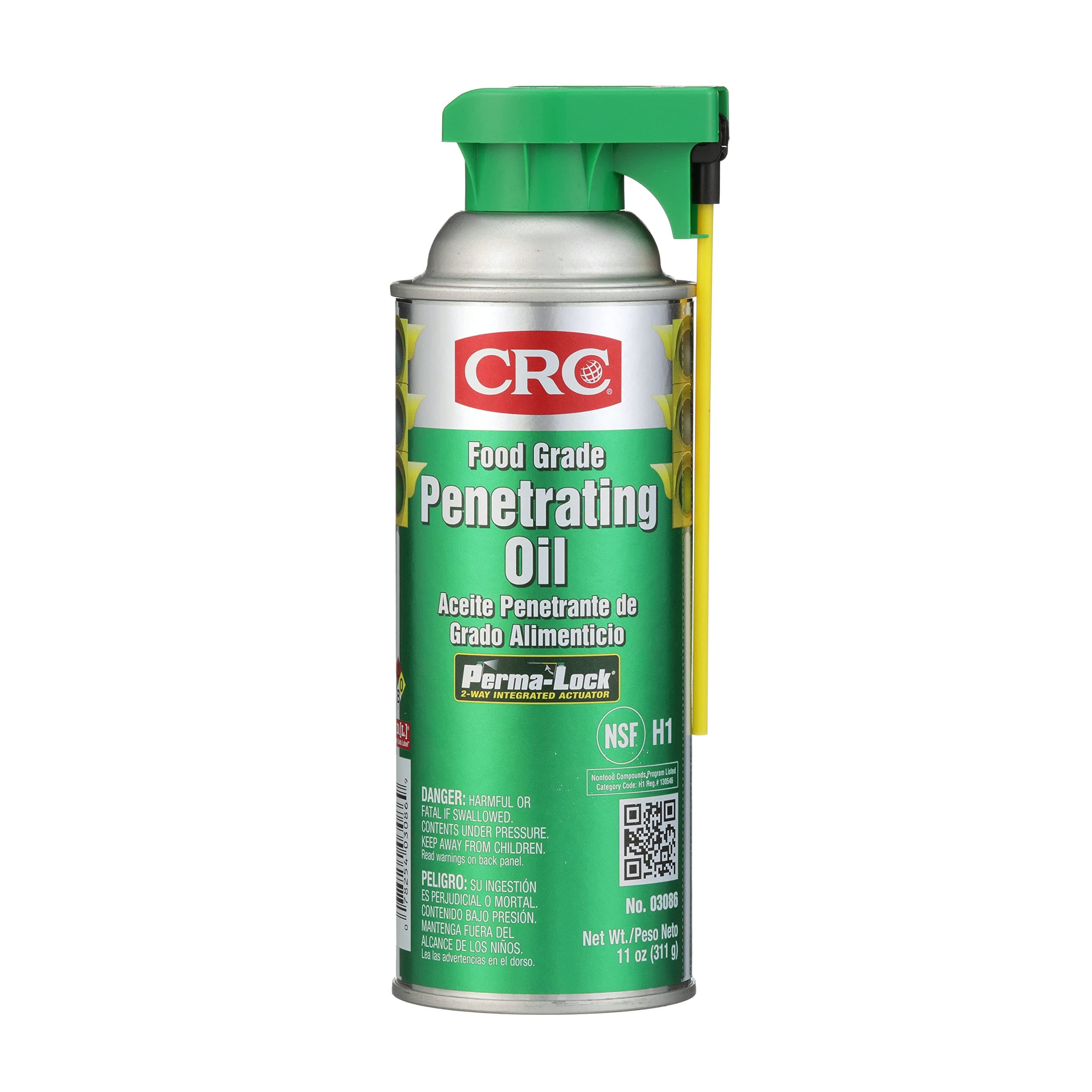 CRC Food Grade Penetrating Oil 03086 – 11 Wt. Oz., General Purpose Lubricant for Food Processing Equipment