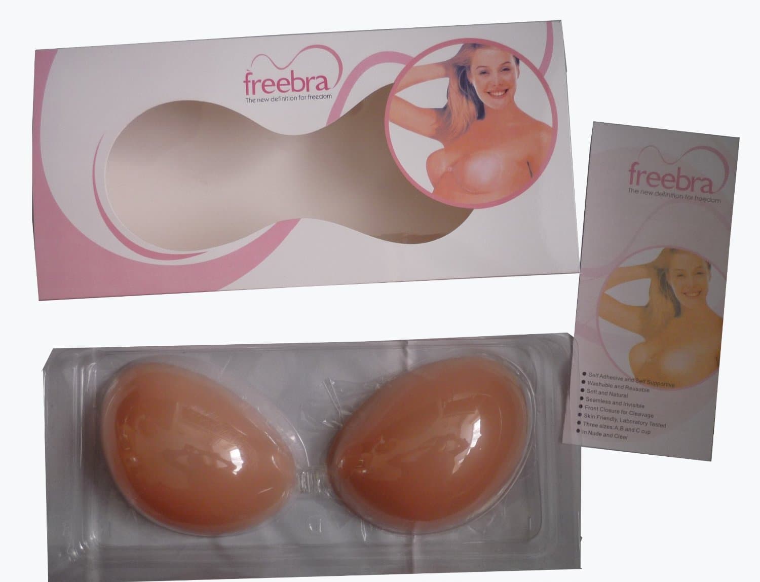 Aminori Strapless STICK ON Bra chicken fillet Cup A B C D (B cup)