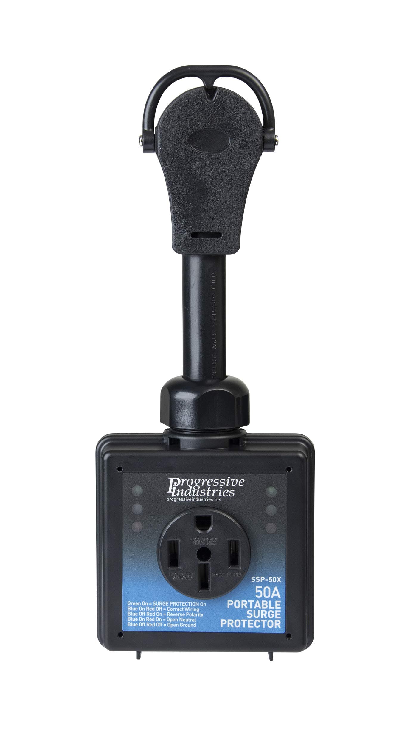 Progressive Industries SSP-50X Portable RV Smart Surge Protector, Black, 50 Amp