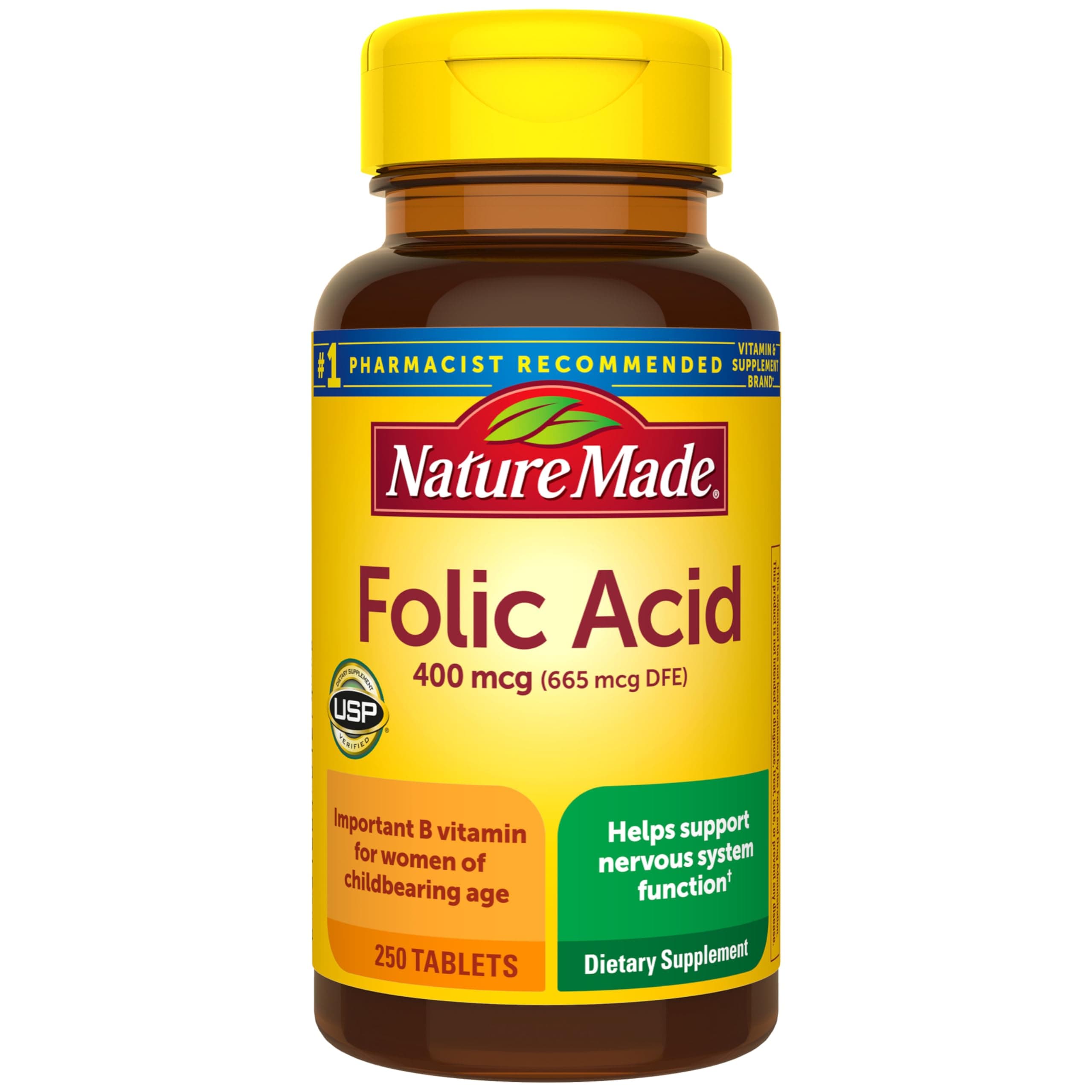 Nature Made - Folic Acid 400 mcg 250 Tablets