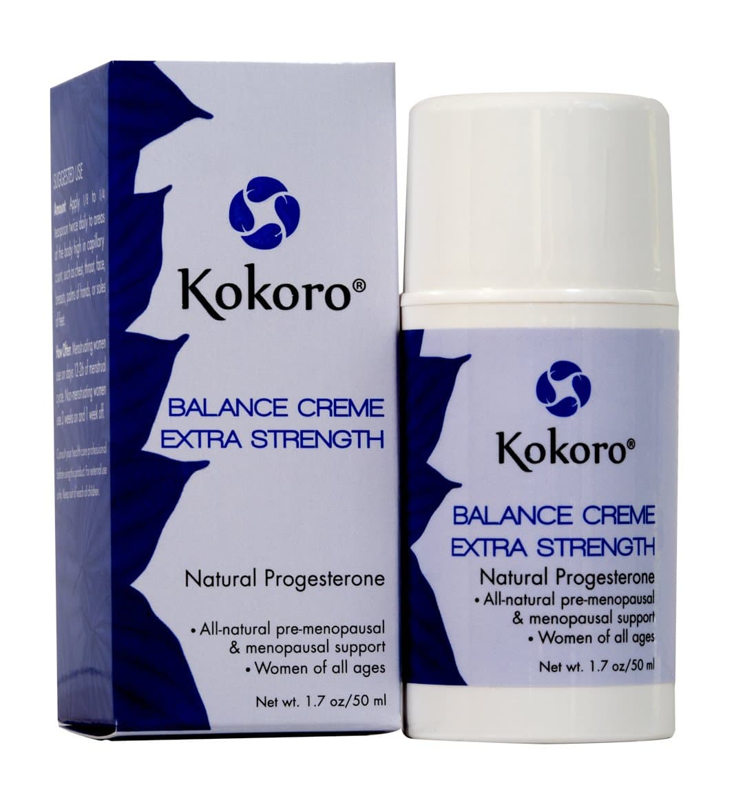 Kokoro Extra Strength Natural Progesterone Balance Creme, 1.7 Oz Pump, Extra Strength For Menopause Support, Paraben-Free, No Phytoestrogens, Vegan And Peta Formulation