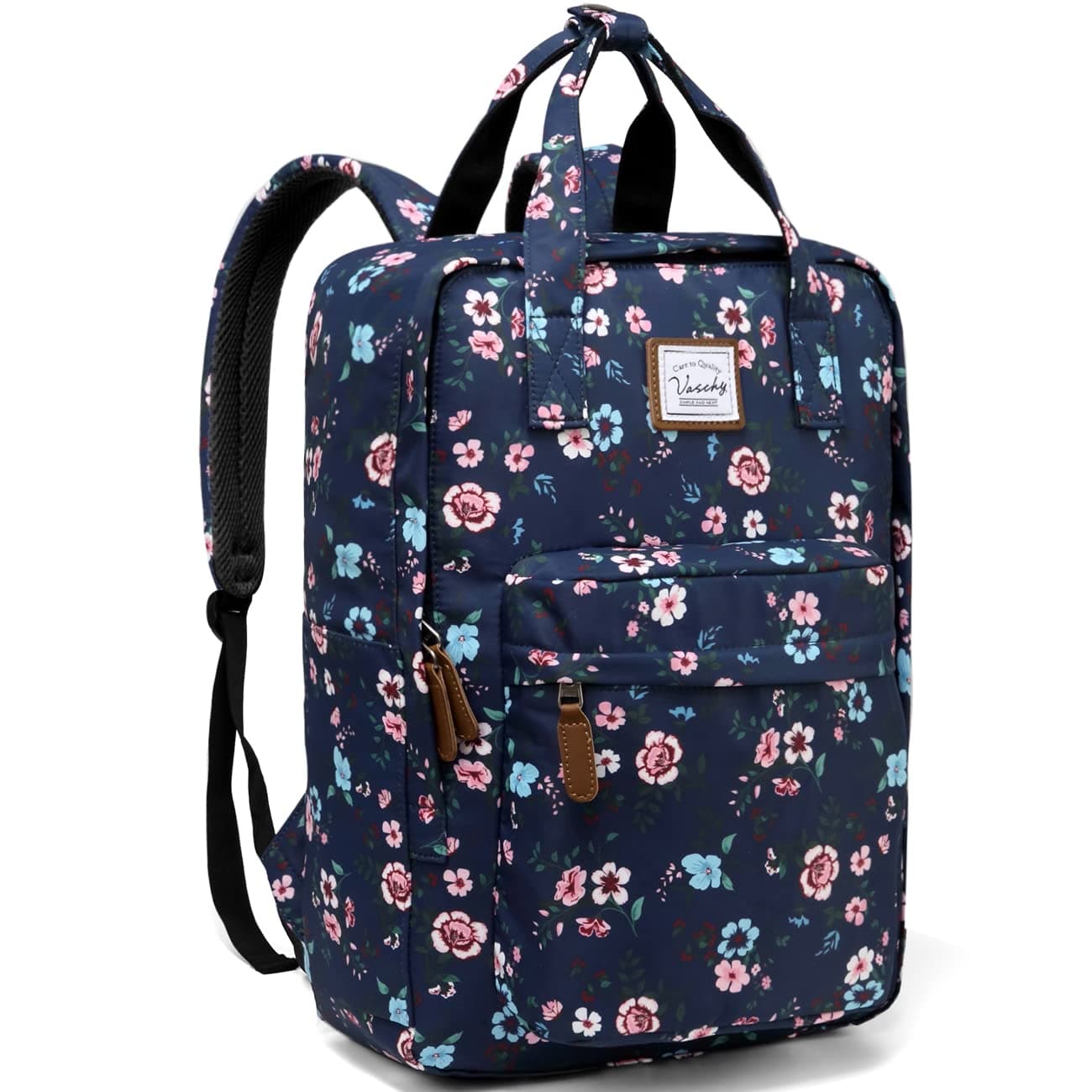 School Backpack for Women/Teen Girls, Travel Backpack Water Resistant College High School Computer Bag Student Bookbag, Blossom Flowers
