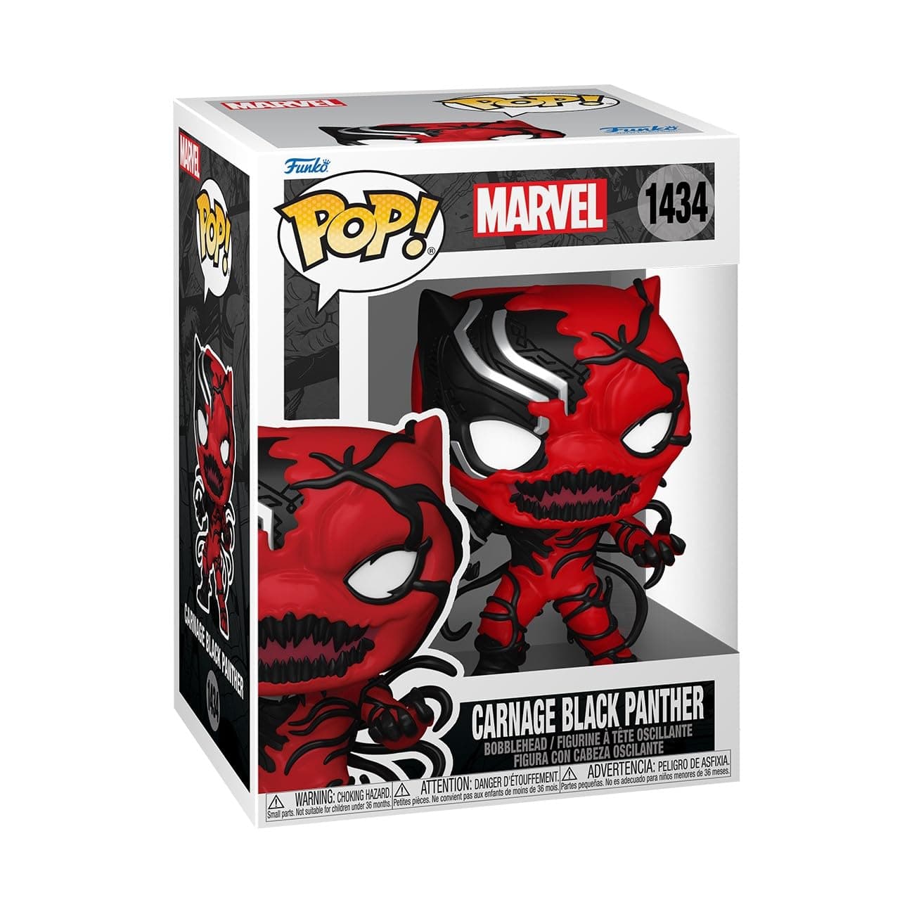 Funko POP Marvel: Carnageized - Black Panther - Marvel Comics - Collectable Vinyl Figure - Gift Idea - Official Merchandise - for Kids & Adults - Comic Books Fans - Model Figure for Collectors