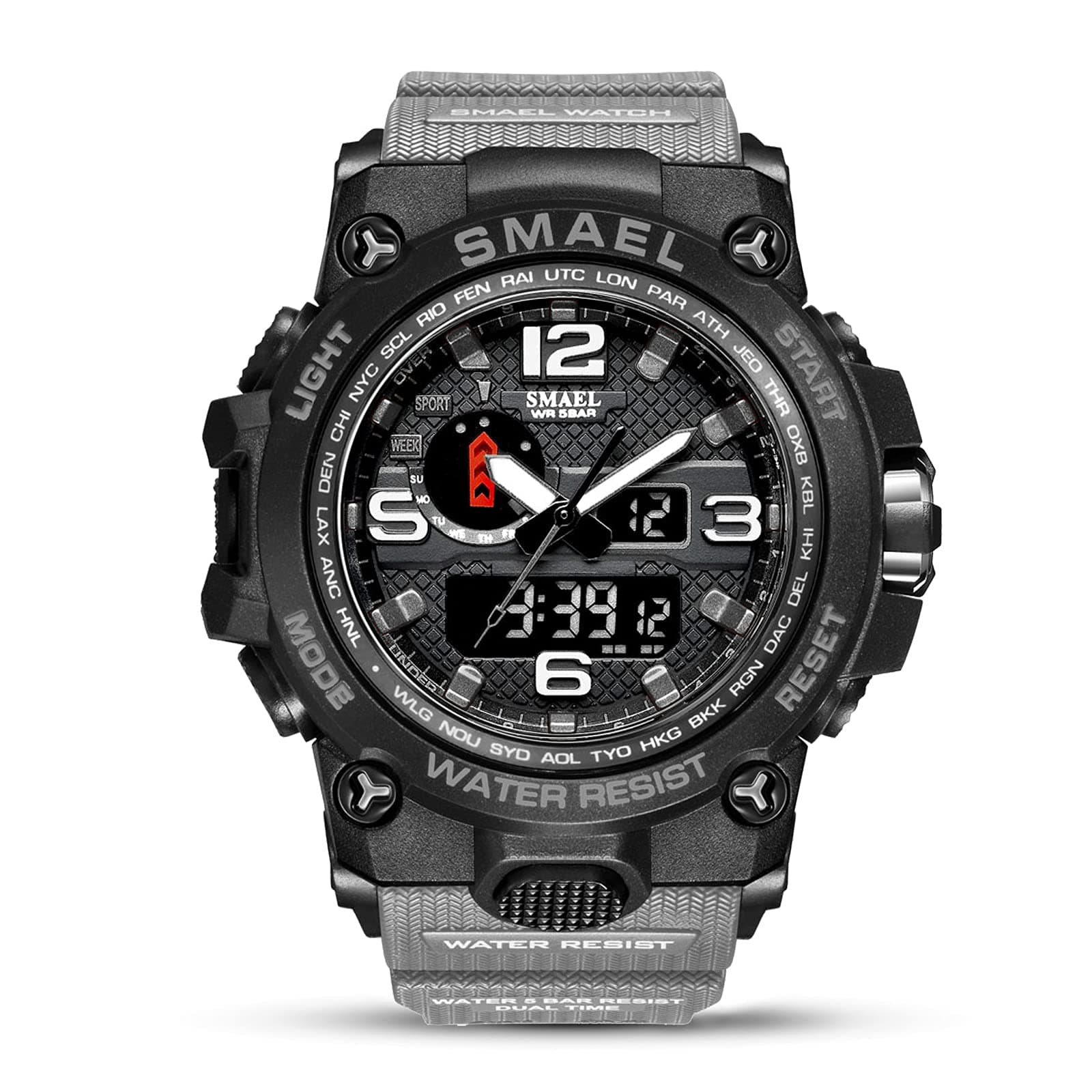 SMAELBandMen Military Watch 50m Waterproof Wristwatch LED Quartz Clock Sport Watch Male Sport Watch Men S Shock