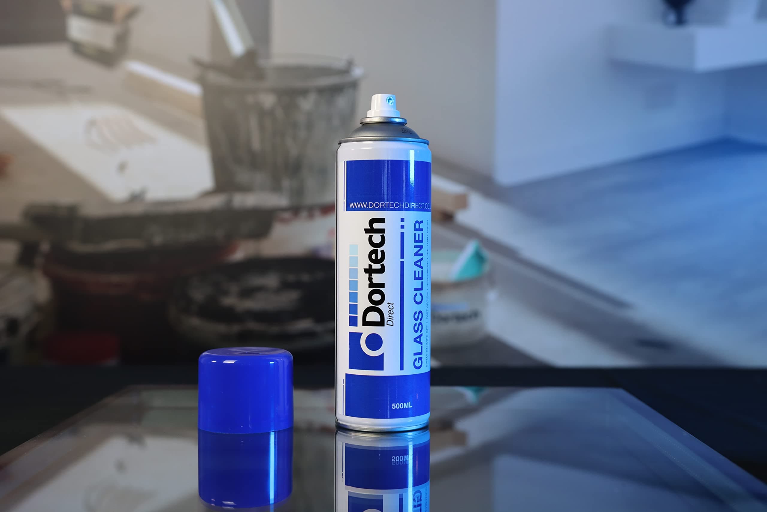 Dortech Direct Glass & Mirror Surfaces Cleaner Spray - Pack of 1 (500ml)