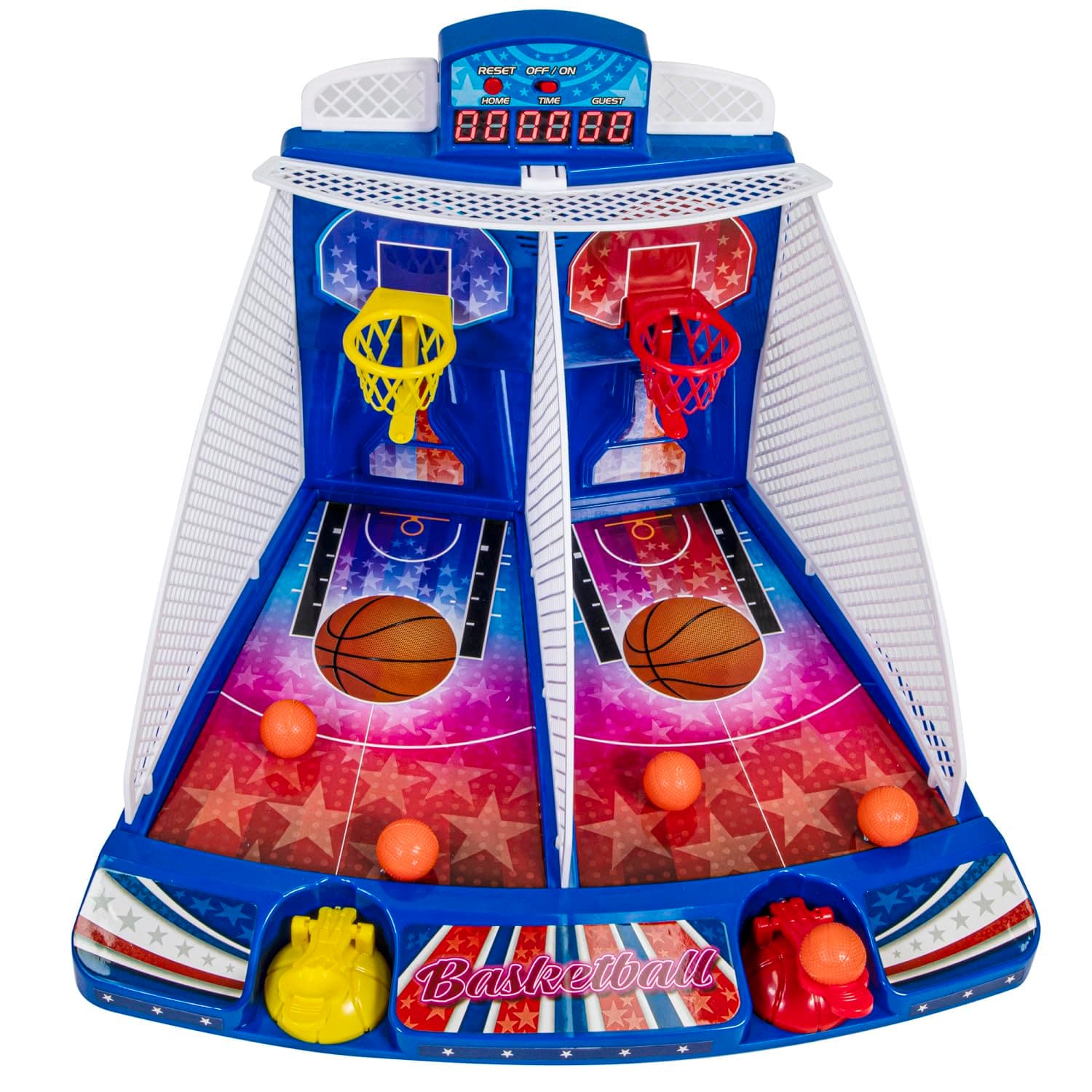 Retro Arcade Electronic: Basketball -Tabletop Game, Electric Scoreboard, Sound Effects, 2 Players, Ages 6+