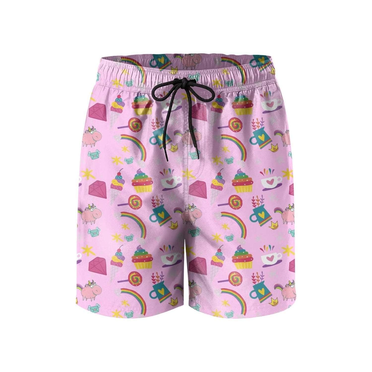 Astronaut Rocket Planet Man's Beach Shorts Water Sport Casual Sport Board Shorts