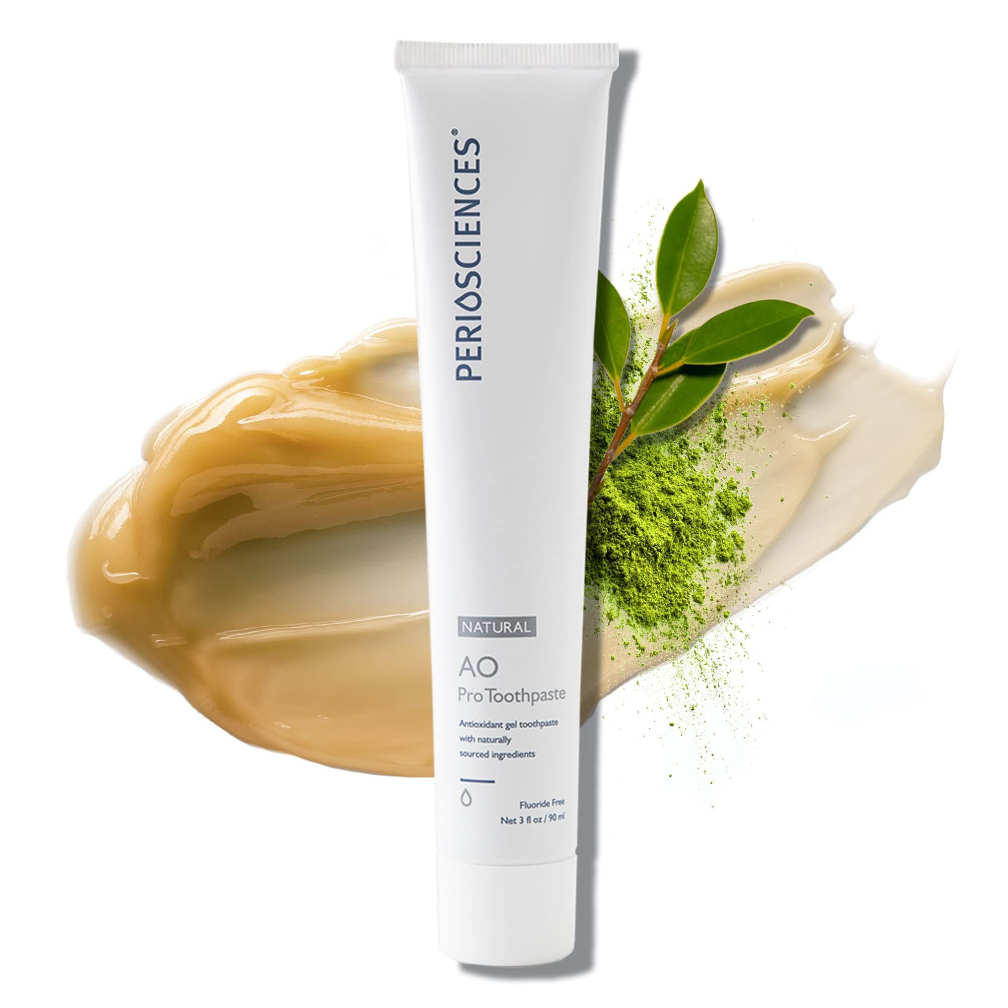 AO Pro Natural Toothpaste with Nano Hydroxyapatite, Remineralizing, Fluoride Free, SLS Free, Gluten Free 3 fl oz / 90ml