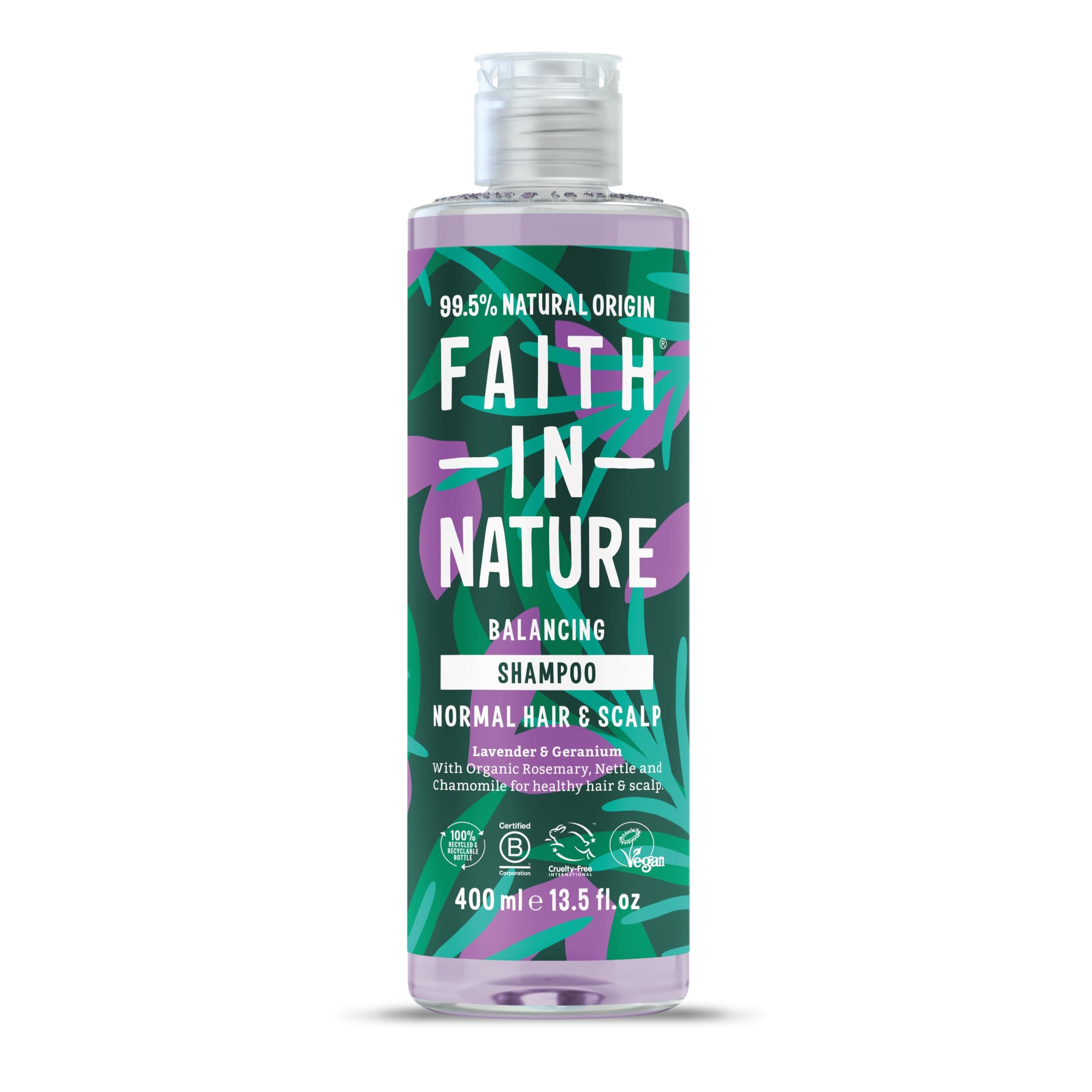 Faith In Nature Lavender & Geranium Soothing Shampoo Normal To Dry Hair 400ml [並行輸入品]