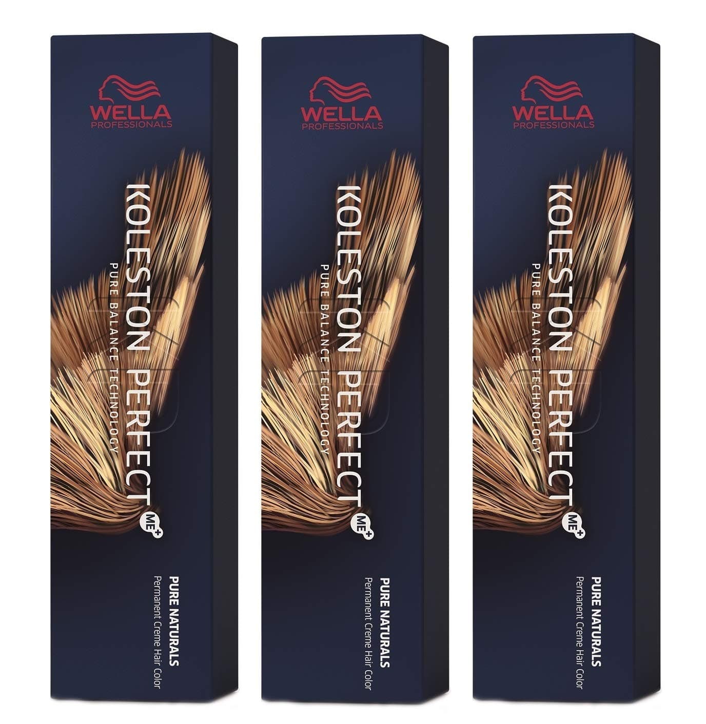 3x Wella Koleston Perfect ME+ 5 / 0 Light Brown, 60 ml
