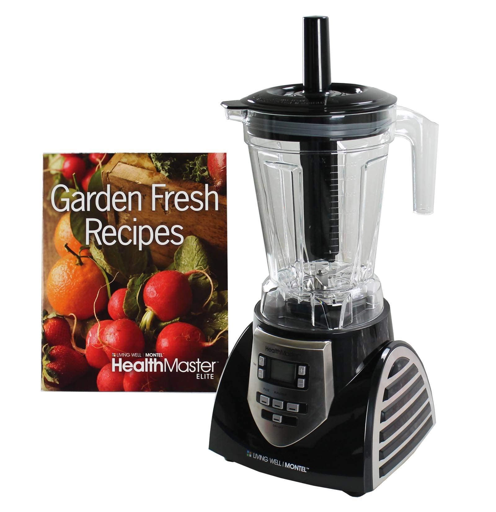 Food Emulsifier, Fruit and Vegetable Blender by Montel Williams-Black & Stainless Steel