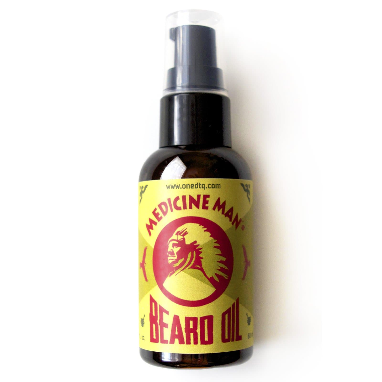 OneDTQ Medicine Man's Anti-itch Beard Oil 2 FL OZ - 100% Natural & Organic Leave-In Conditioner