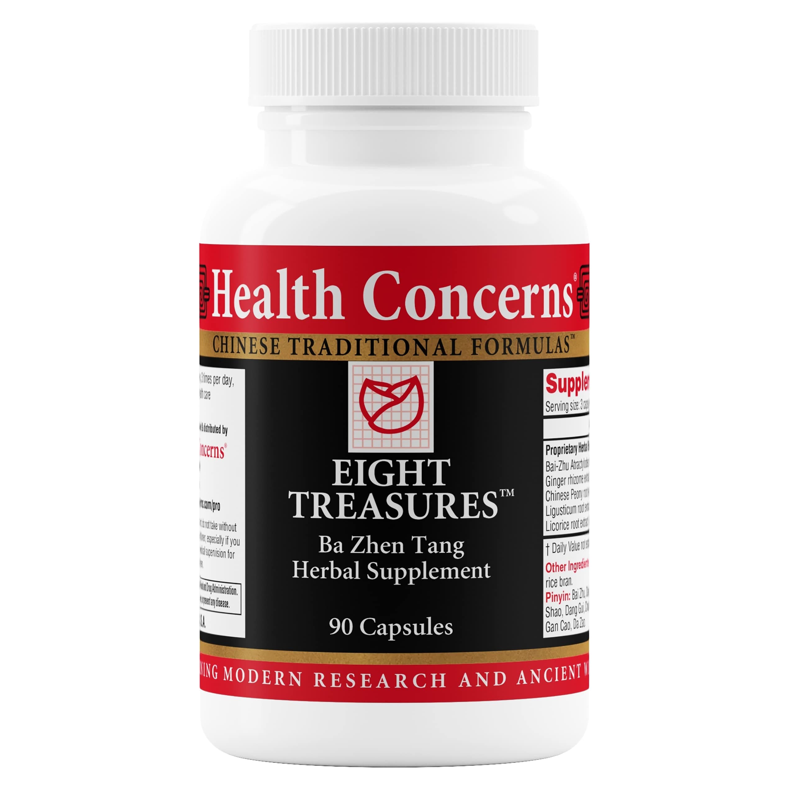 Eight Treasures – Menstrual Relief & Women's Health Supplement – Uterine Health, Fatigue, Irregular Cycles, Postpartum Recovery – Herbal Chinese Medicine – 90 Capsules
