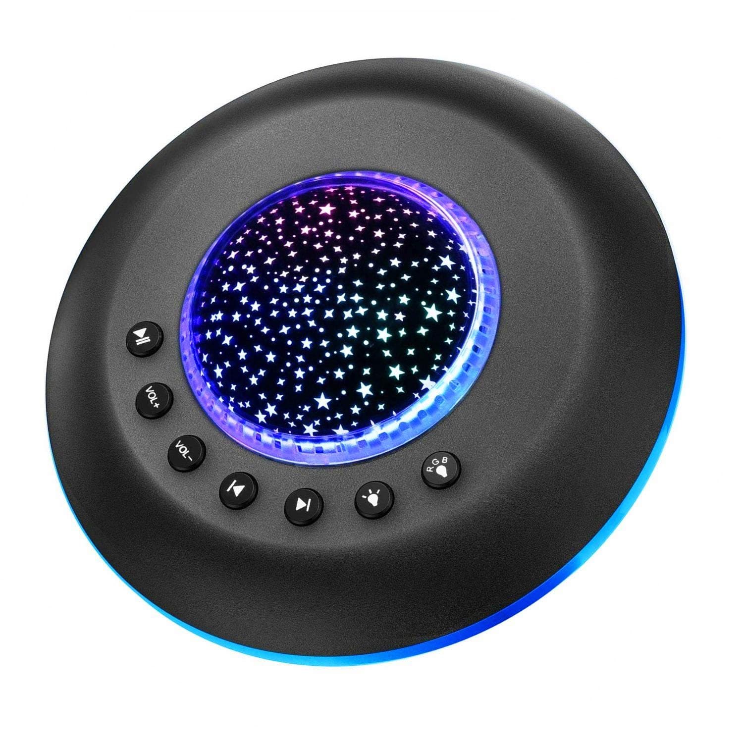 JUHOT Baby Sound Machine with Night light,Baby White Noise Machine for Sleeping Home/Ofiice Privacy/Travel with 28 Non-Looping Natural&Soothing Sounds, Timing Function(Black)