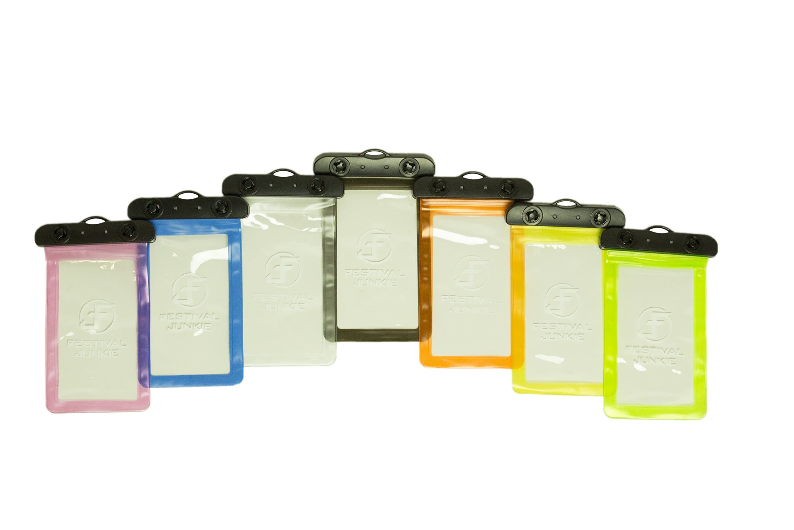 Festival Junkie Rave-Proof Neck Pouch with Strap (Blue)