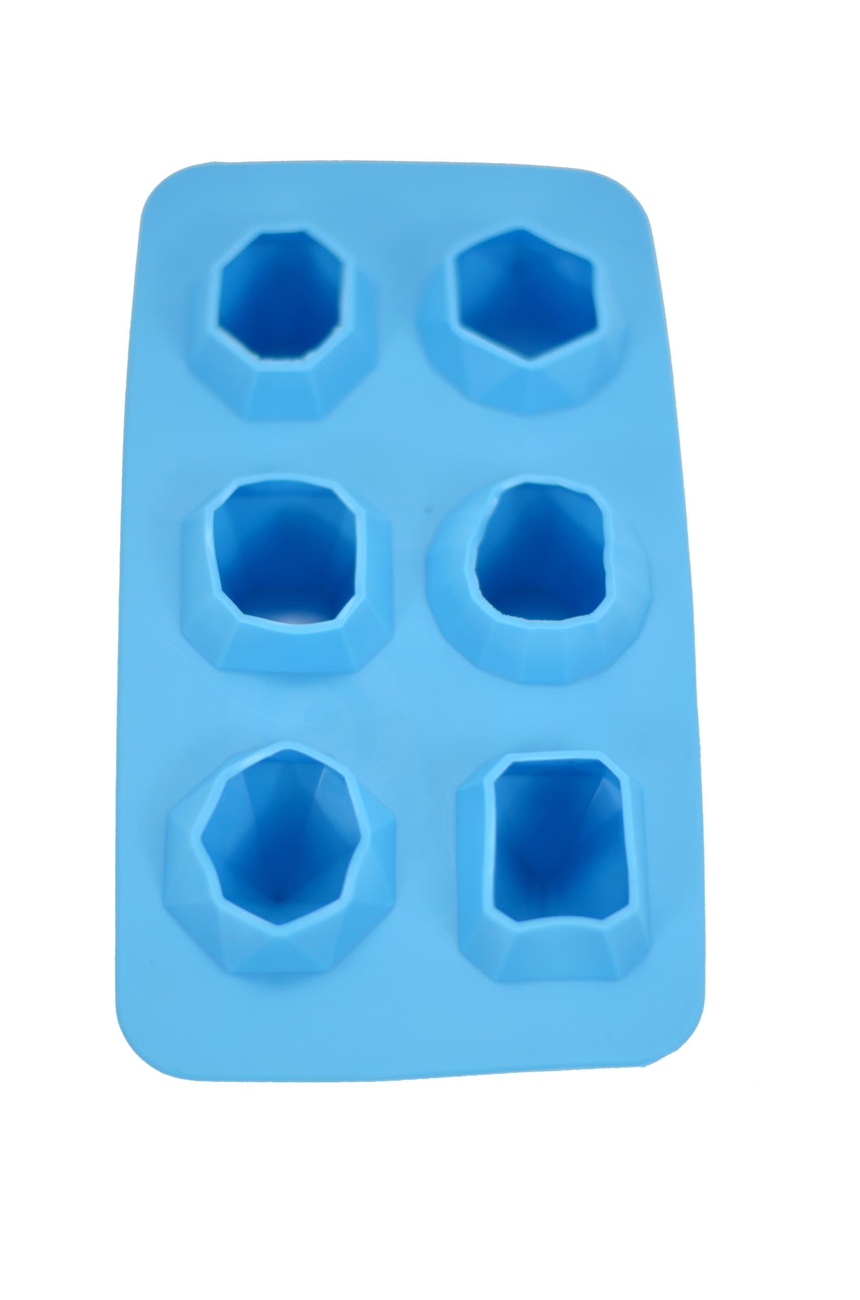 Fairly Odd Novelties Jewels Diamond Gem Flexible Shape 6 Ice Cube Tray