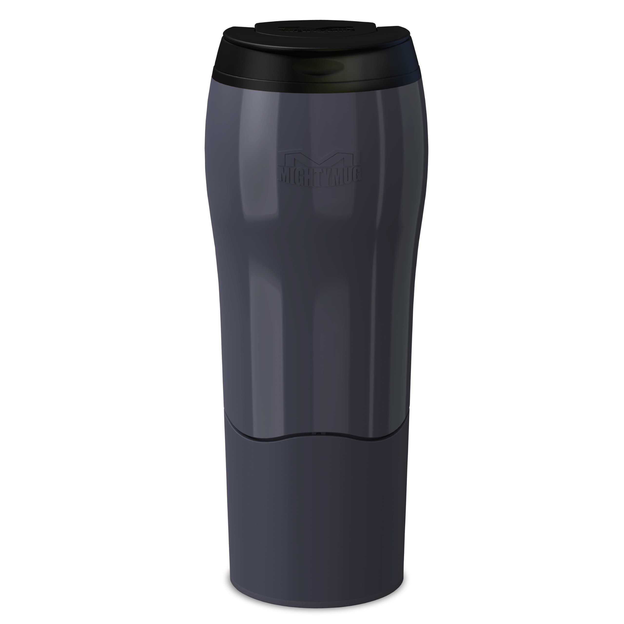 Dexam Mighty Mug Travel Mug 'the mug that won't fall over' Thermos in Charcoal Black 17920227