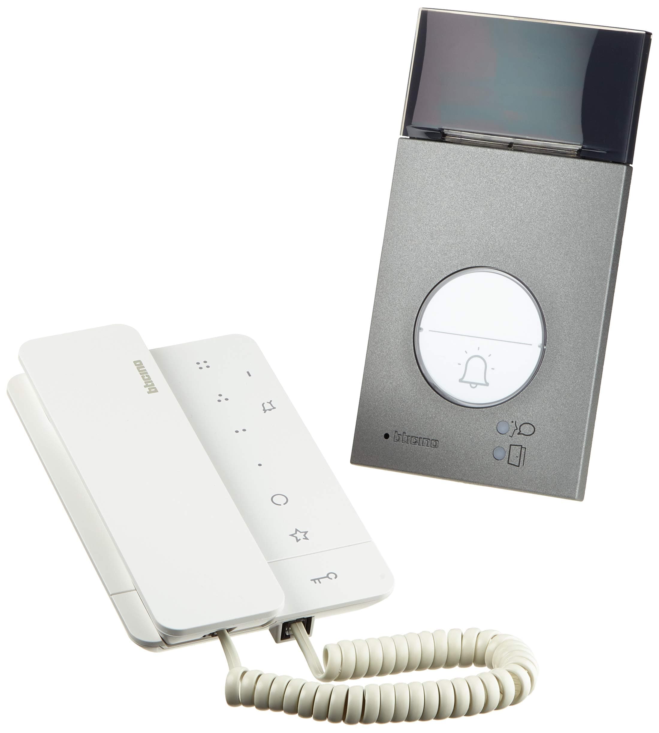 Legrand, Flex'ONE Audio Door Intercom Set, 2-Wire with Linea 3000 Door Station, Power Supply and House Station CLASSE 100 A16M, Door Station Protection Types: IP 54, IK10, 364231