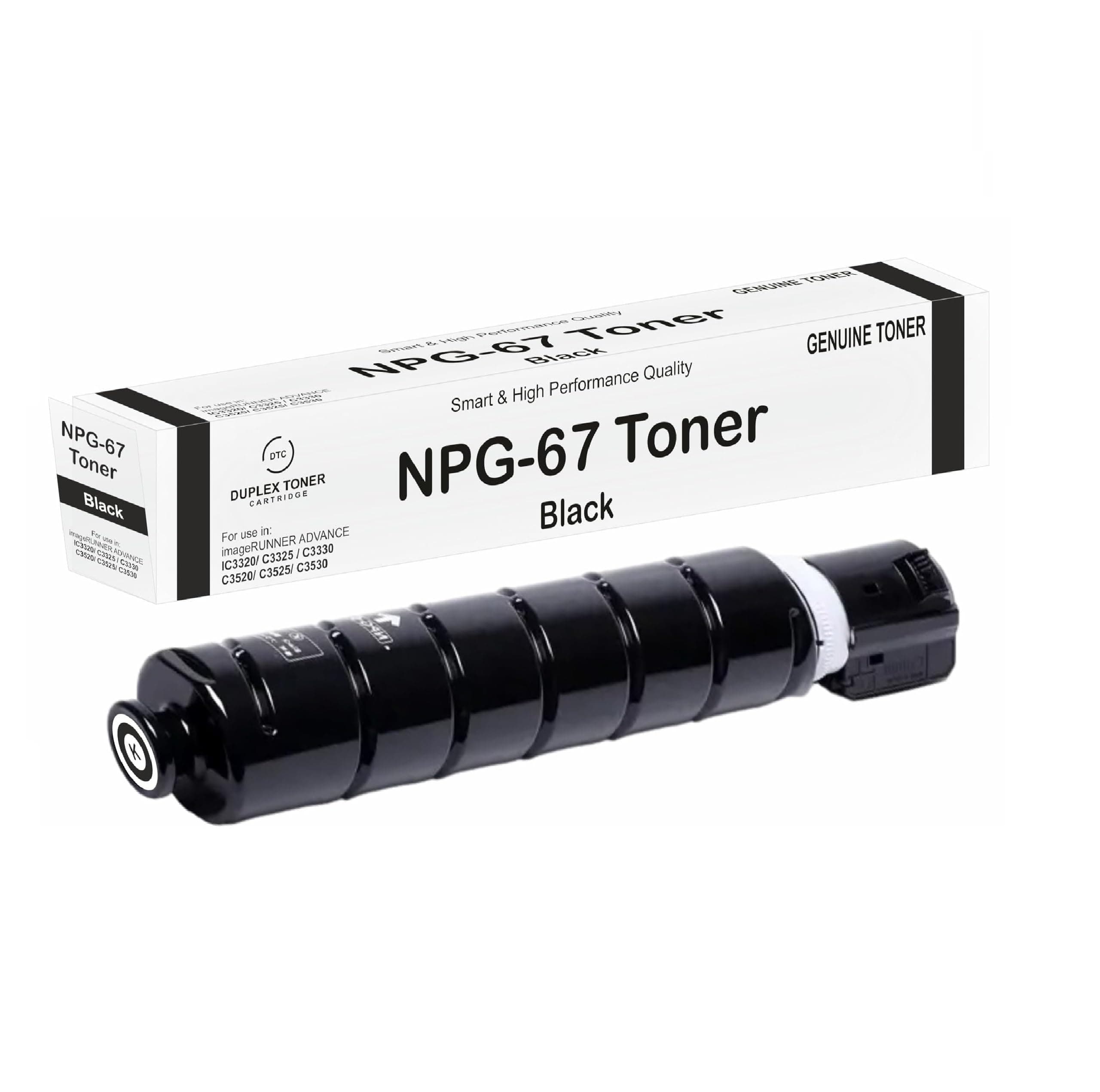 Duplex DTC NPG-67 Toner Cartridge for Canon Imagerunner Advance C3320 / C3325 / C3330 / C3520 / C3525 / C3530 / IR C3020 (Black)