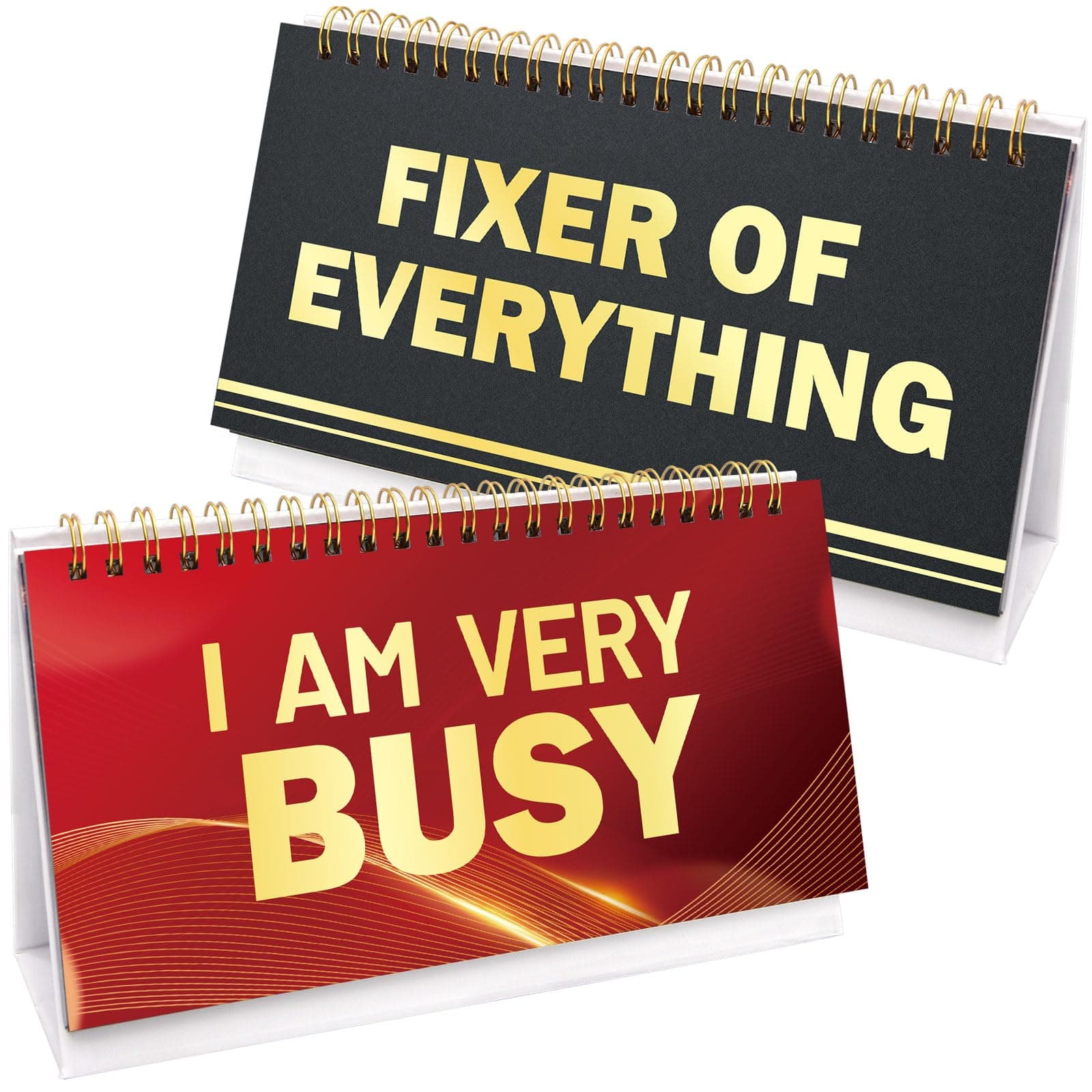 Funny Desk Signs 30 Different Fun and Flip-Over Messages for Office Gifts Desk Accessories, PHRASE DESK SIGN0619, Black
