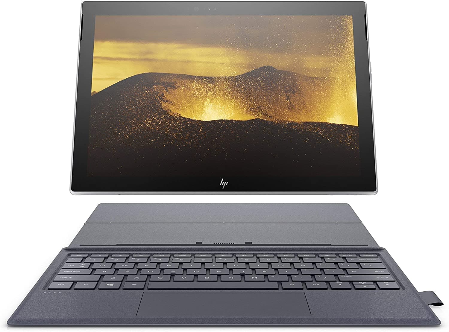 HP Envy x2 port√°til desmontable de 12 pulgadas con 4G LTE, procesador Qualcomm Snapdragon 835, 4 GB de RAM, 128 GB de almacenamiento flash, Windows 10 (12-e091ms, plata, azul) (renovado) (Renewed)