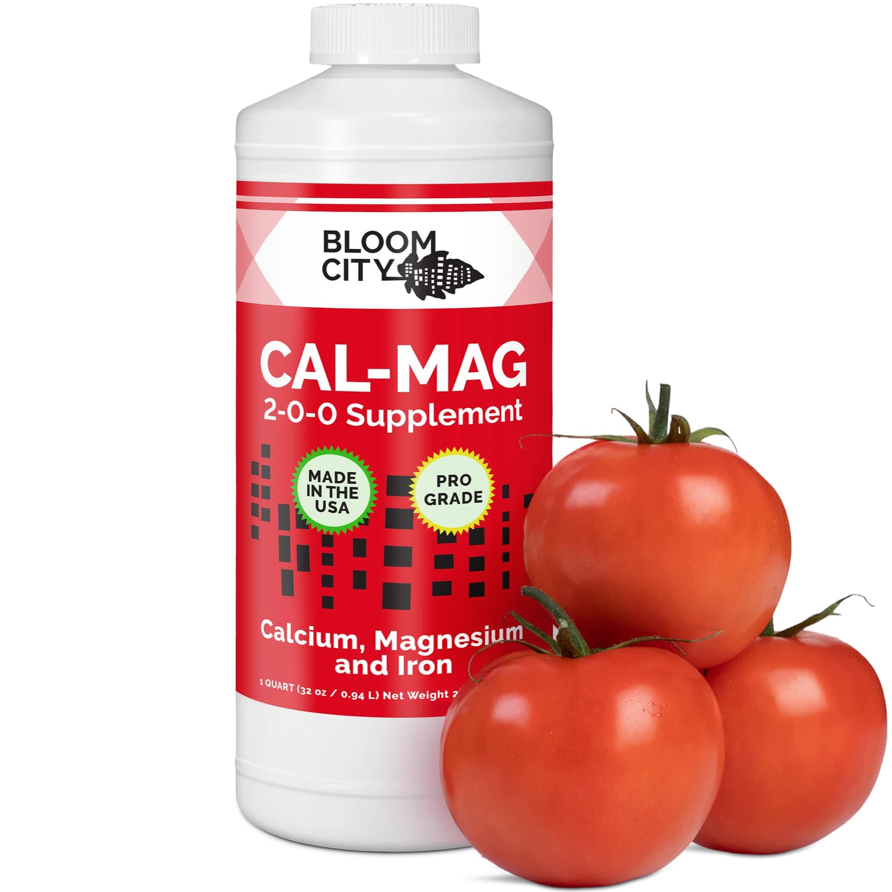 Bloom City Professional Grade Ultra Pure Cal-Mag Growing Supplement Quart (32 oz)