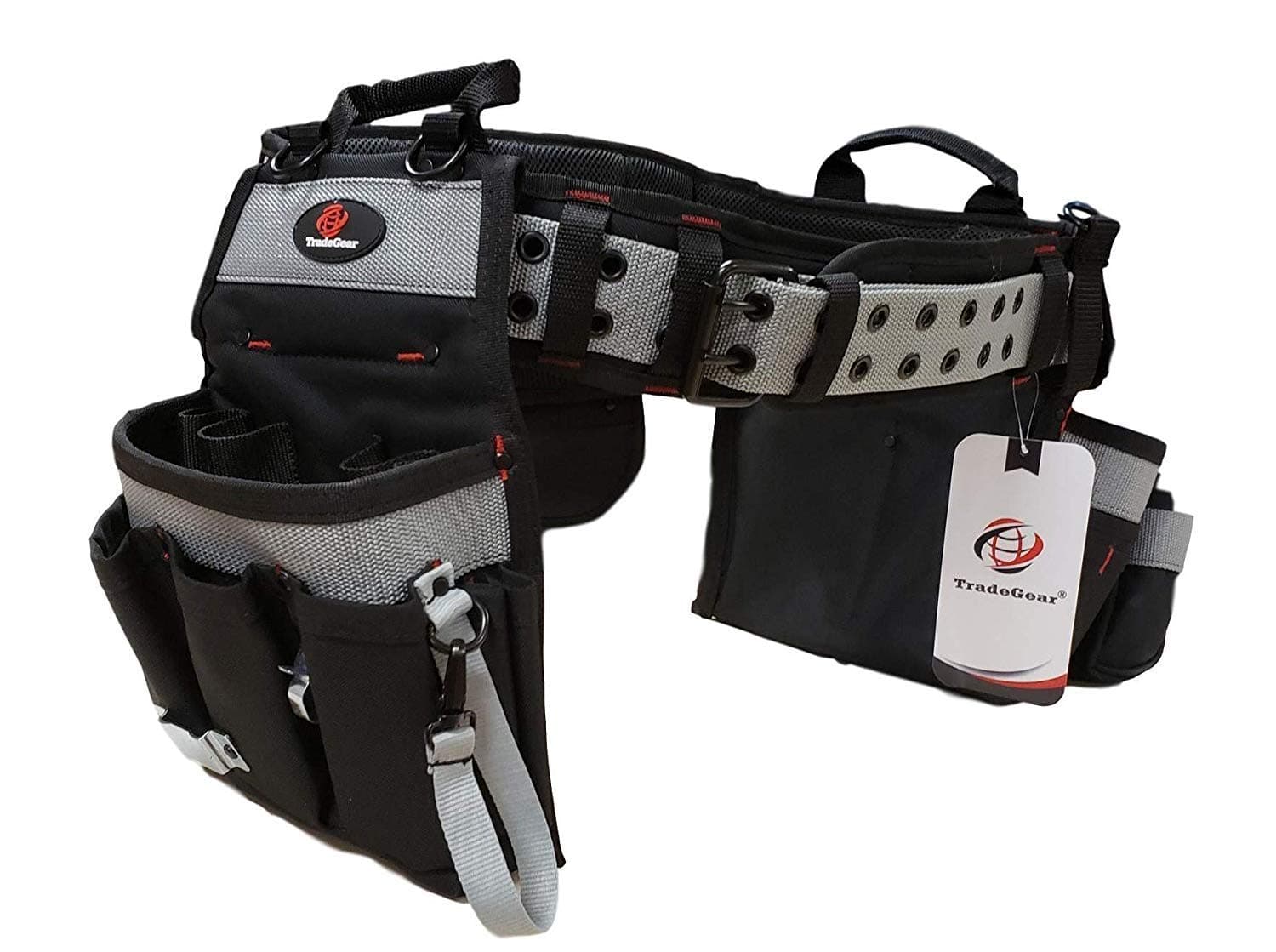 TradeGear Part#SZB Electrician's Belt & Bag Combo - Heavy Duty Electricians Tool Belt Designed for Comfort & Durability - Ideal for All Electricians Tools - Fits Sizes XL - 3XL (40"-55")