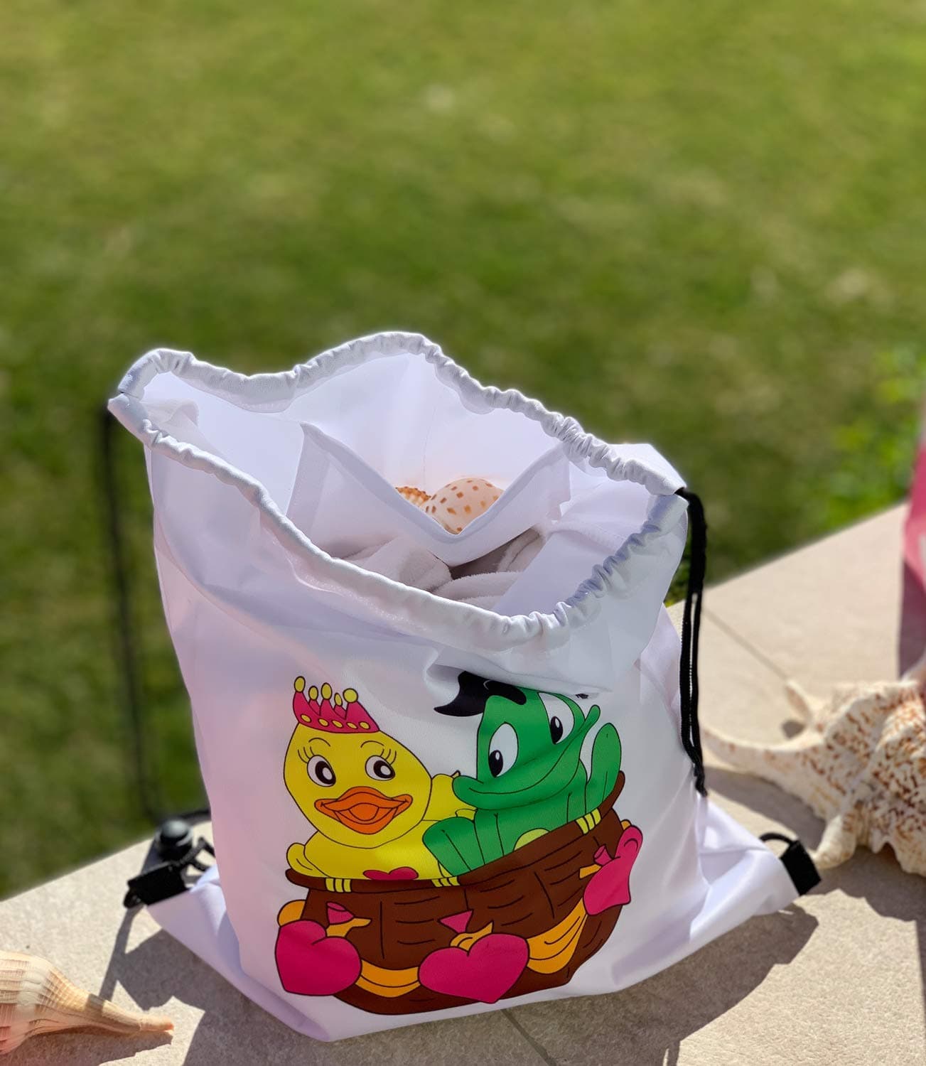 Freds Swim Academy 50111 Children's Rucksack Fred & Gina Approx. 33 x 40 cm, White