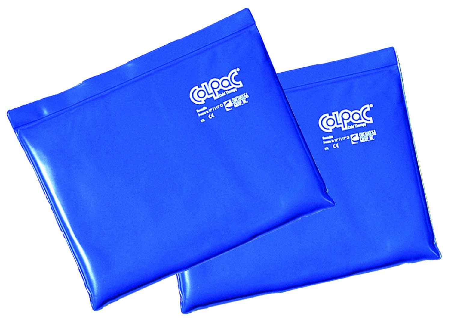 Chattanooga Re-usable ColPac Cold Therapy Blue Vinyl Cold Pack - Large-Standard Size - 11" x 14" - Set of 2