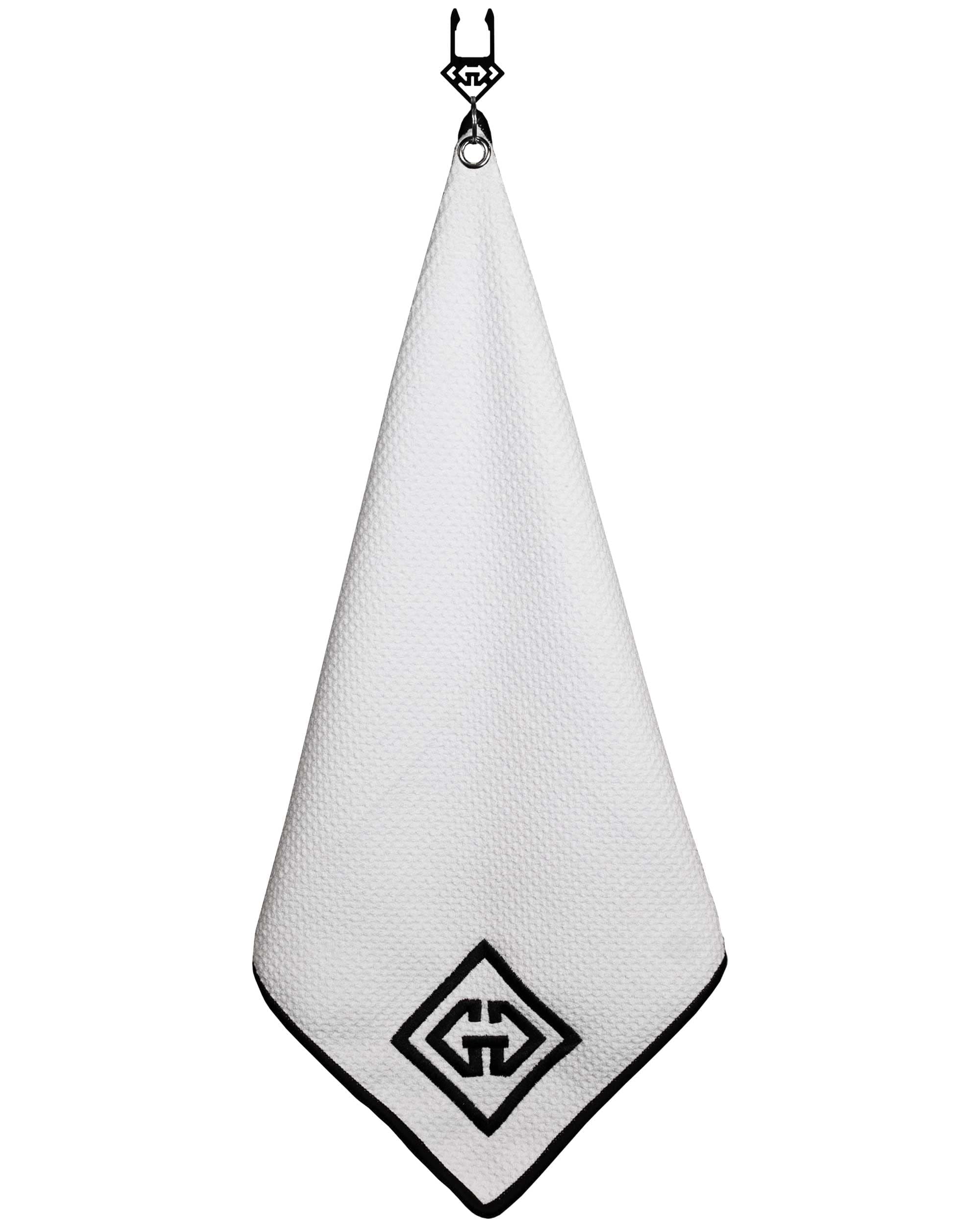 Ski-Gee - Snowboard & Ski Towel | Absorbent & Quick to Dry Waffle Weave Towel | Prevent Rusty Edges During Storage | Custom Clip Designed Indoor Ski Storage Rack | (White, 1)