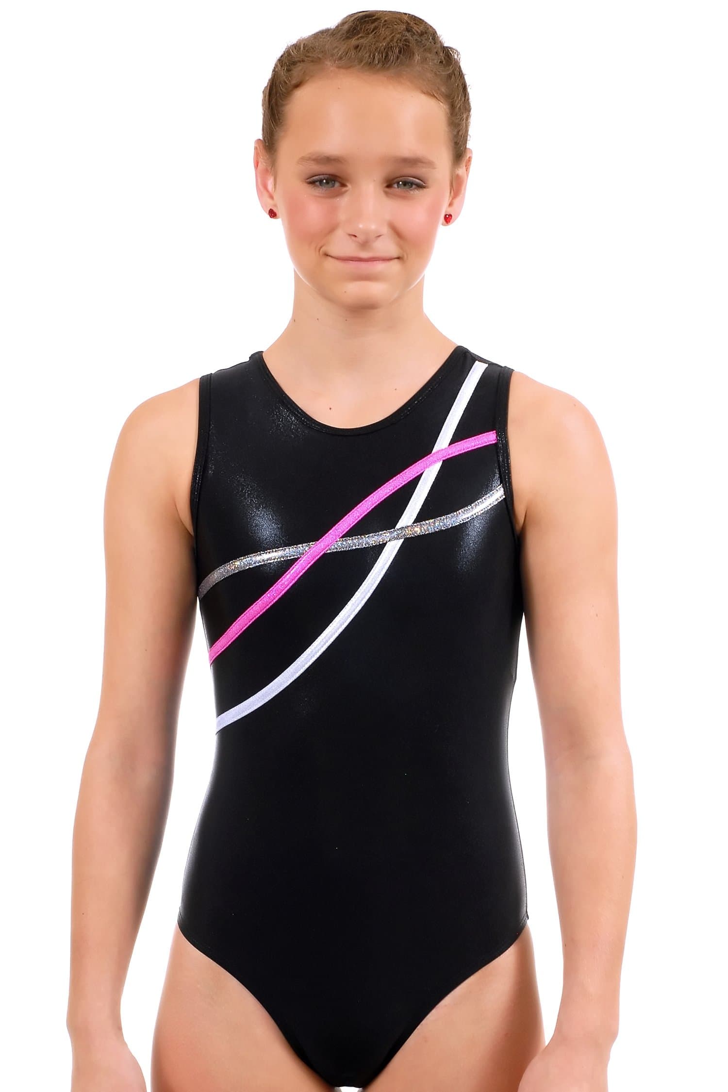 TumbleWear Big Girl's Sophia Midnight Mystique Leotard