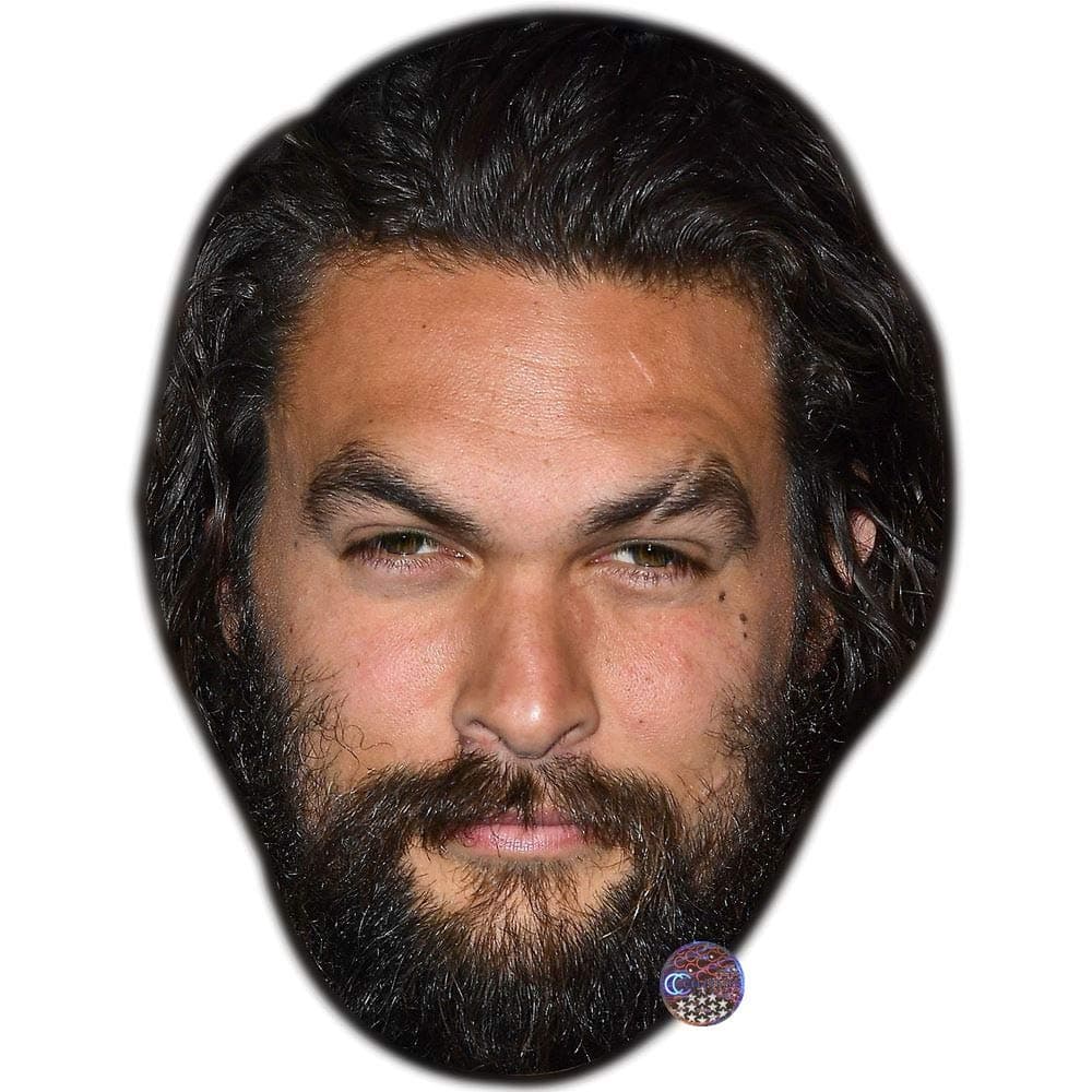 Jason Momoa (2018) Celebrity Mask, Flat Card Face, Fancy Dress Mask