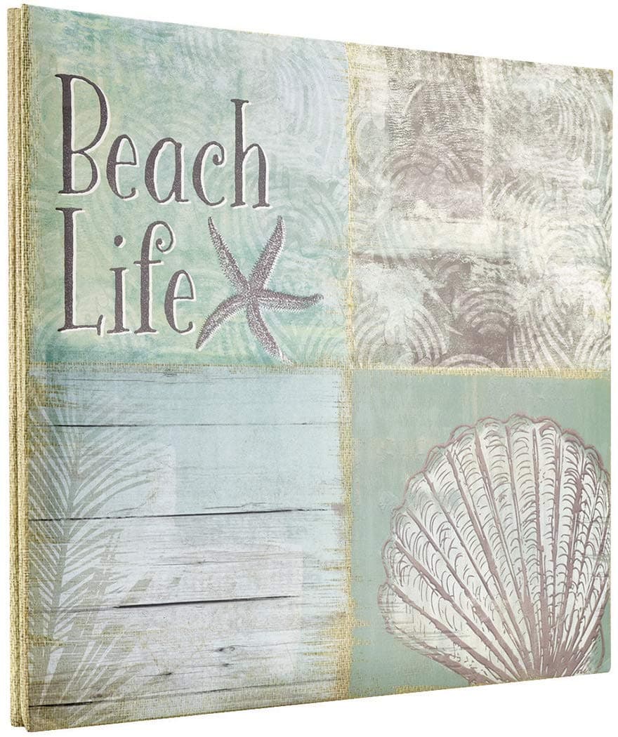 MCSMBI 13.5x12.5 Inch Beach Life Theme Scrapbook Album with 12x12 Inch Pages (860121)
