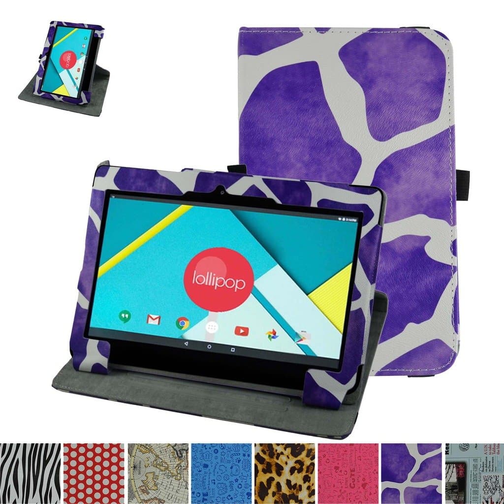 Nextbook Ares 11 / Nextbook Flexx 11 Rotating Case,Mama Mouth 360 Degree Rotary Stand Cover for Nextbook Ares 11.6 (Android) / Nextbook Flexx 11.6 (Windows) Tablet,Giraffe Purple
