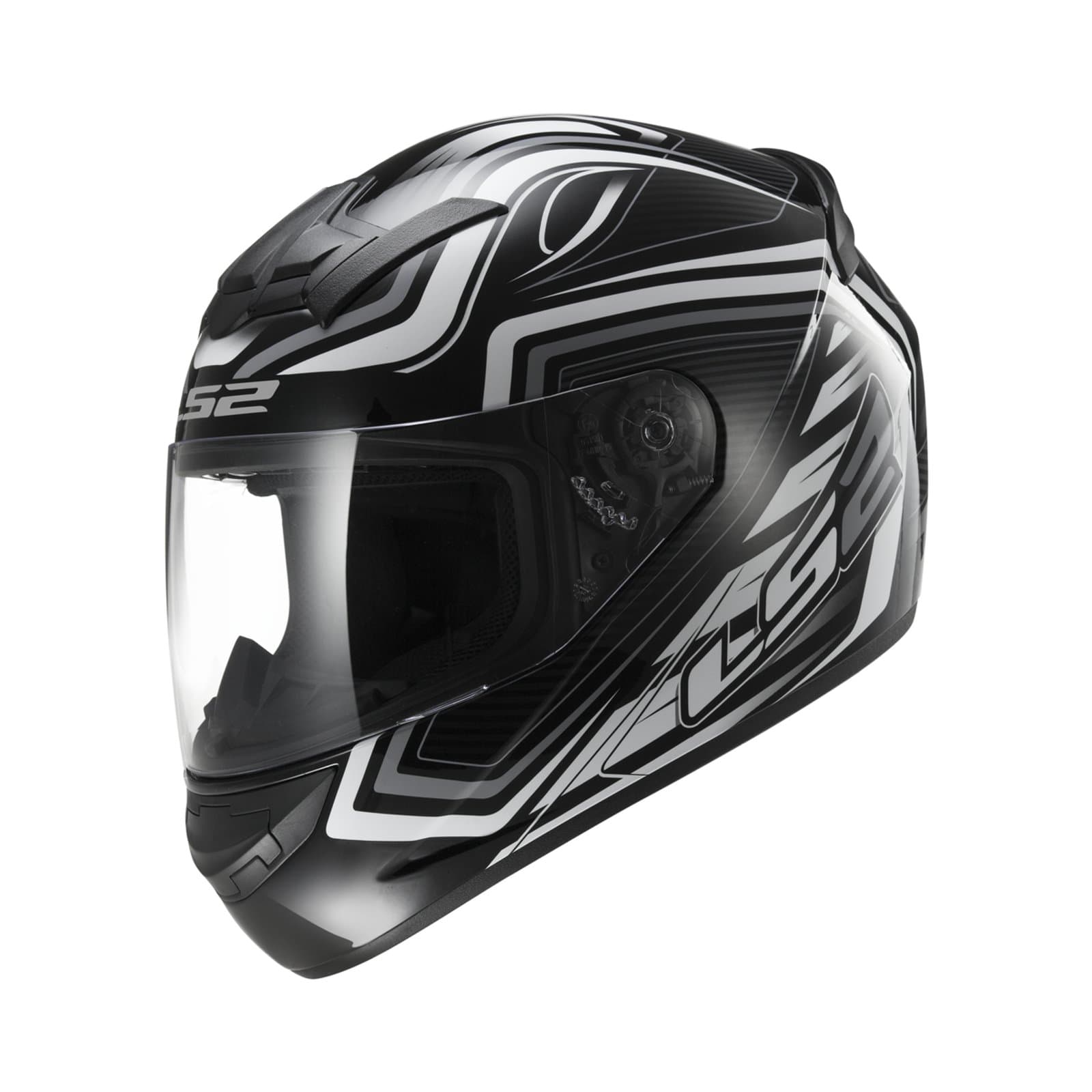 LS2 motorbike helmet FF352 Rookie Ranger, black/white, XXS