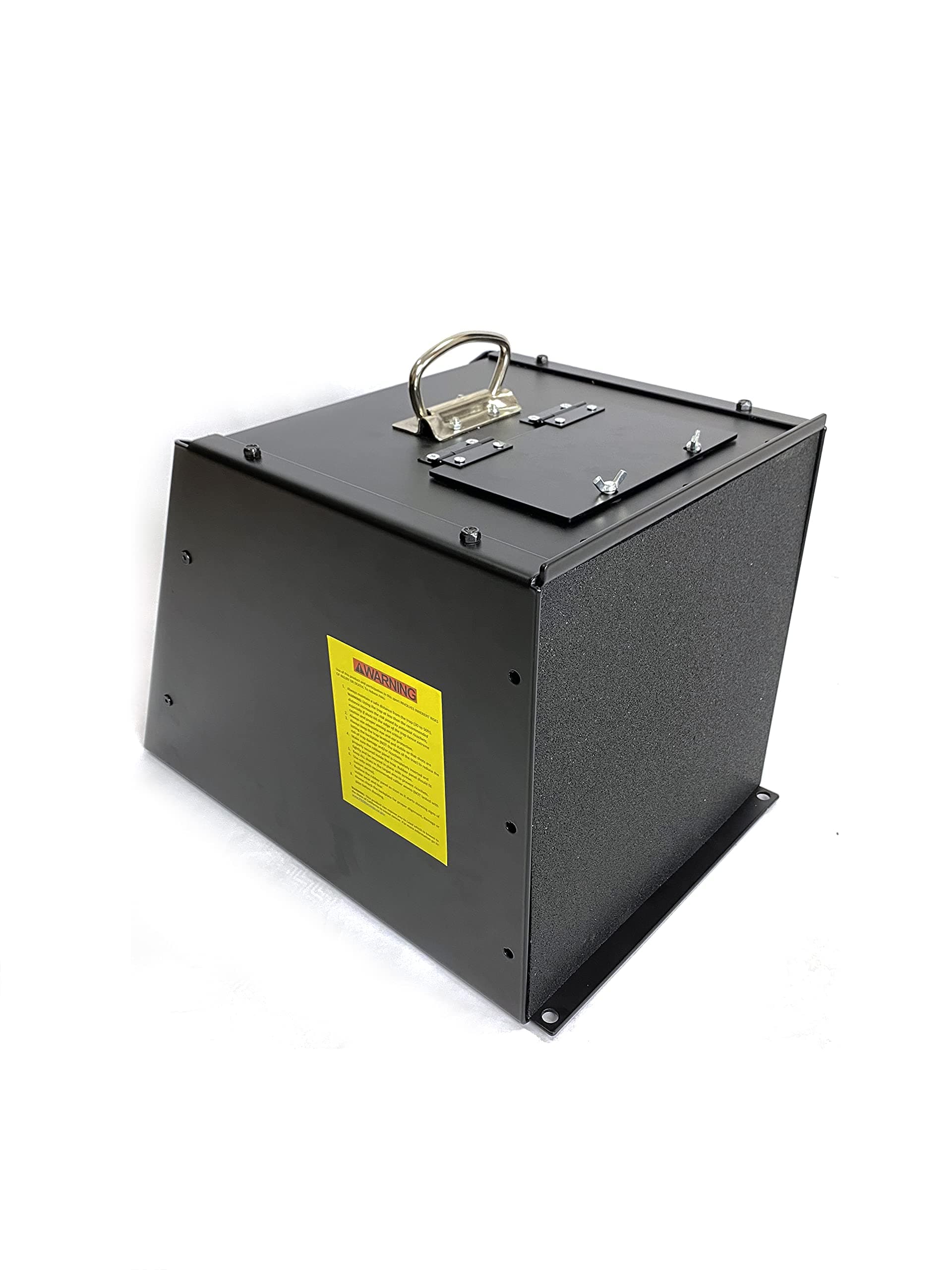 Bullet Trap 12" x 12", 1" Ballistic Rubber Face, Enclosed, AR steel backplate for 9 mm, 45 .357 & .44 Magnum, 5.56, 223 caliber