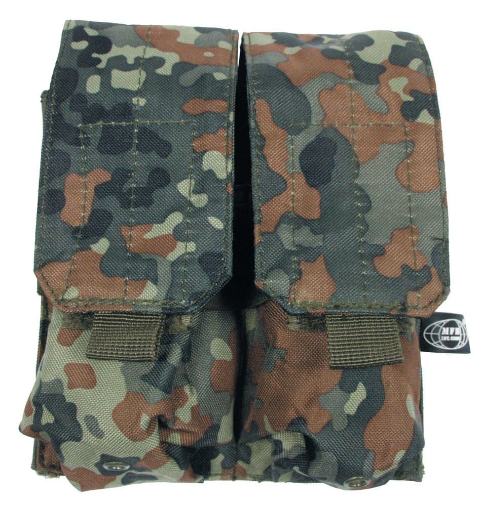 Double Magazine Pouch MOLLE Flecktarn
