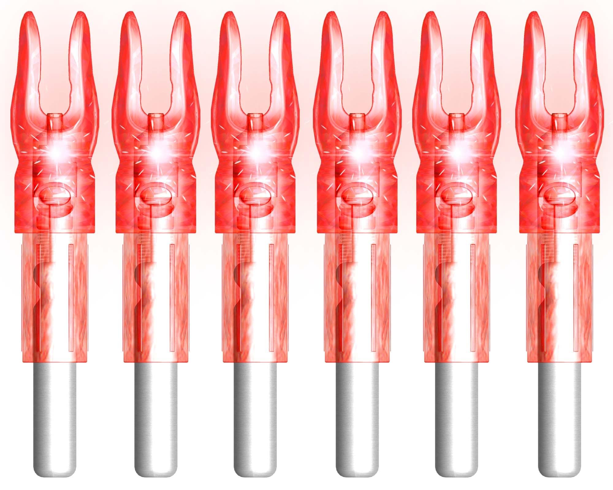 6PCS G X H S GT Led Lighted Nocks for Arrows with .165 .204 .233 .244 .246 Inside Diameter,Screwdriver Included