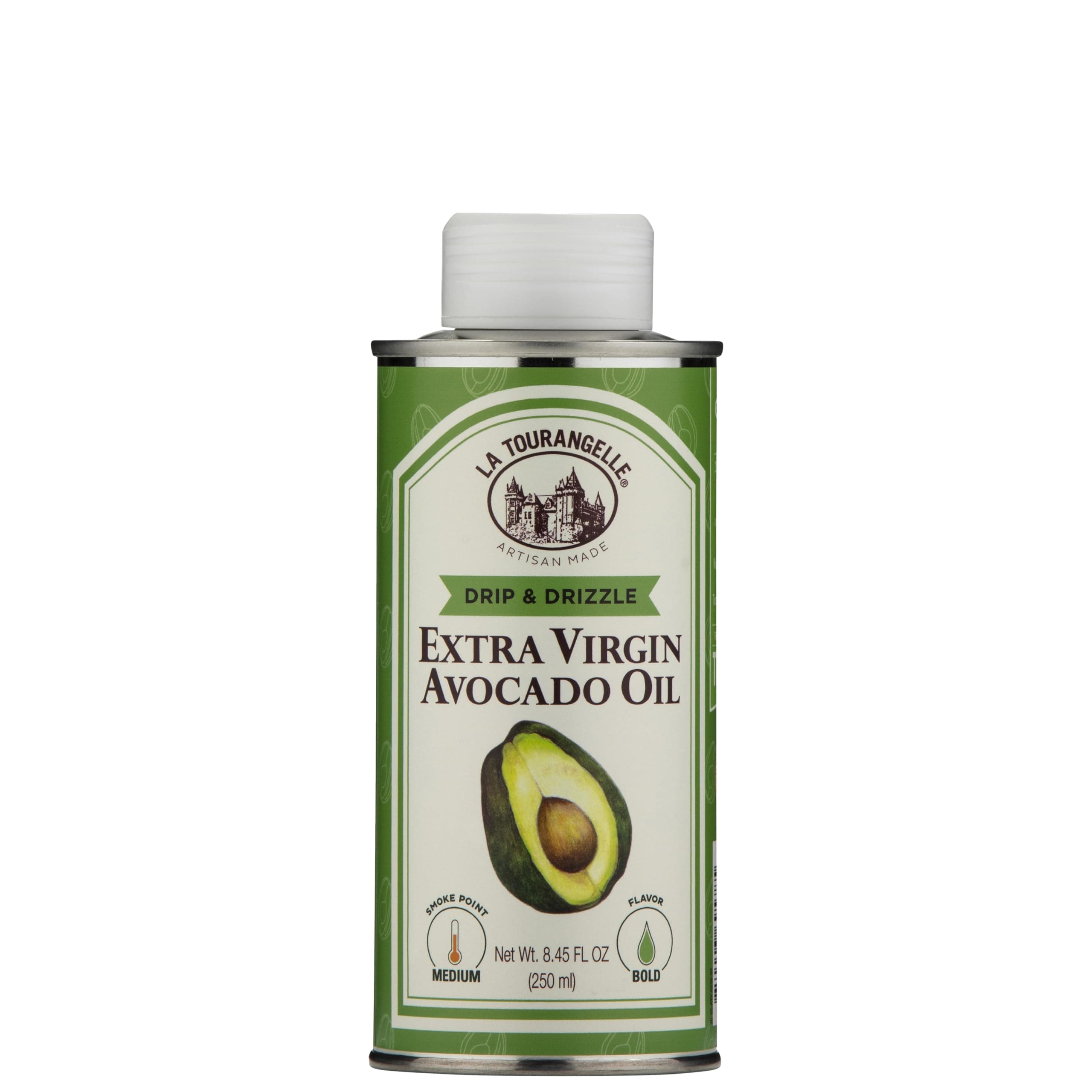 Extra Virgin Avocado Oil, Full Flavor from Premium Avocados, Medium Heat, 8.45 Fl Oz