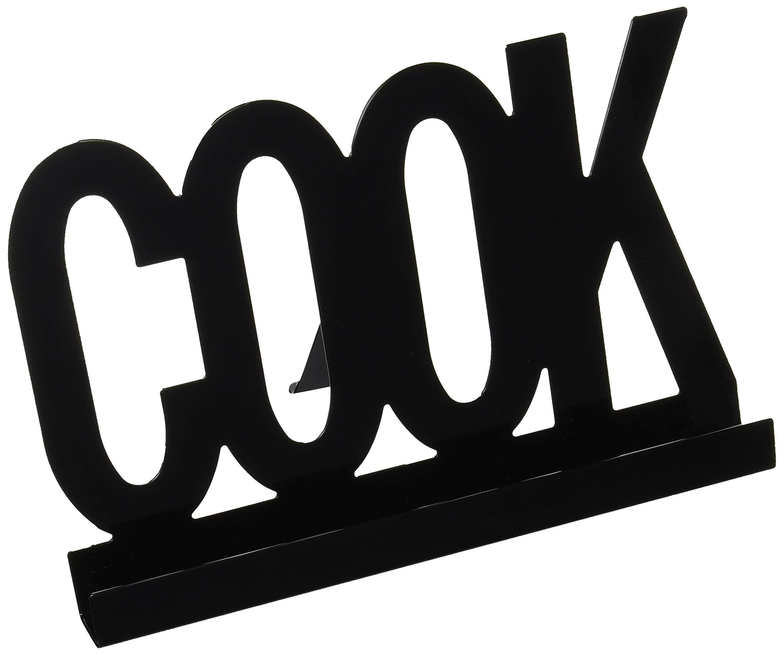 30cm x 19cm Black Metro Kitchen Cook Book Stand