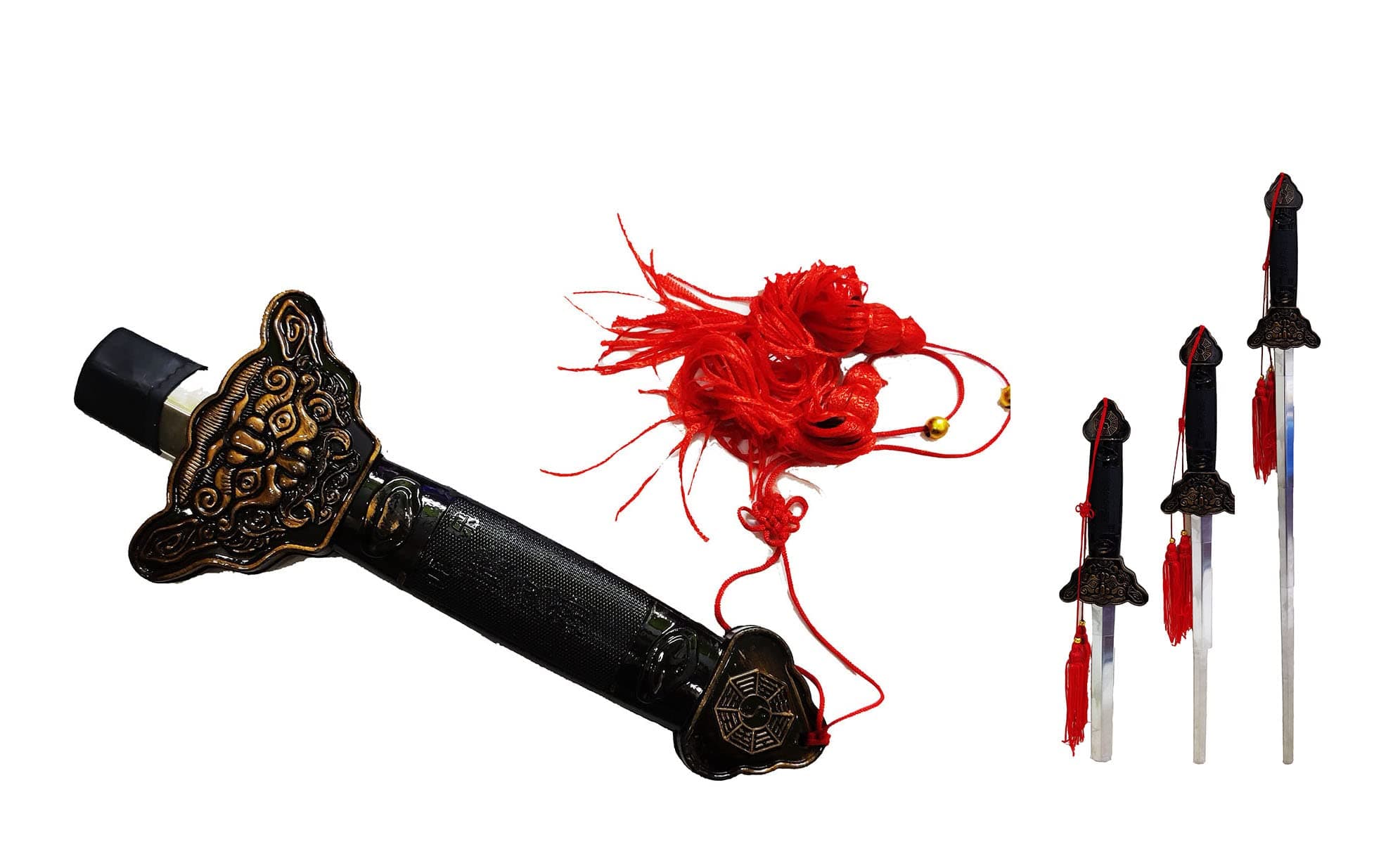 Ninja Folding talwar Sword Toy for Kids Adults from 8 inches to 32 inches go Long, Magicians Favourite, Multicolor