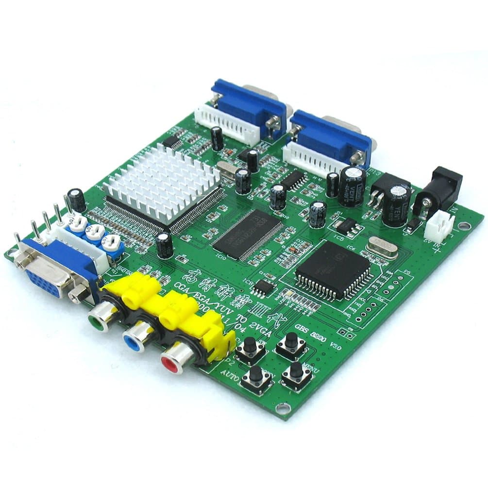 KINGMAS(R) GBS8220 Arcade Game CGA/YUV/EGA/RGB Signal to VGA HD Video Converter Board (Dual Output)