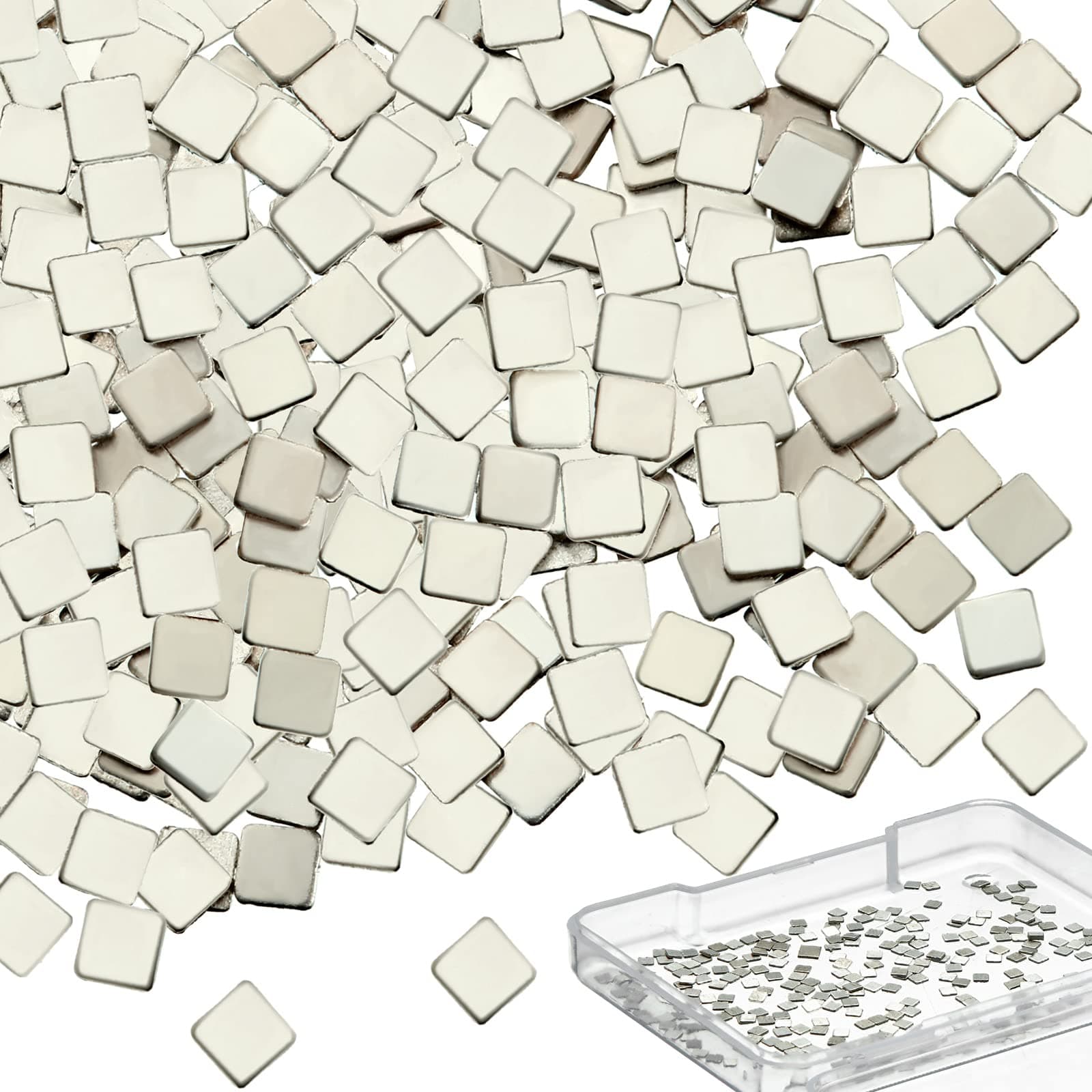 3 Grams (About 300 Pcs) Silver Solder Precut Chips Solder Ultra Tiny Medium Density Easy Solder for Jewelry 2 x 2 mm (M Solder)