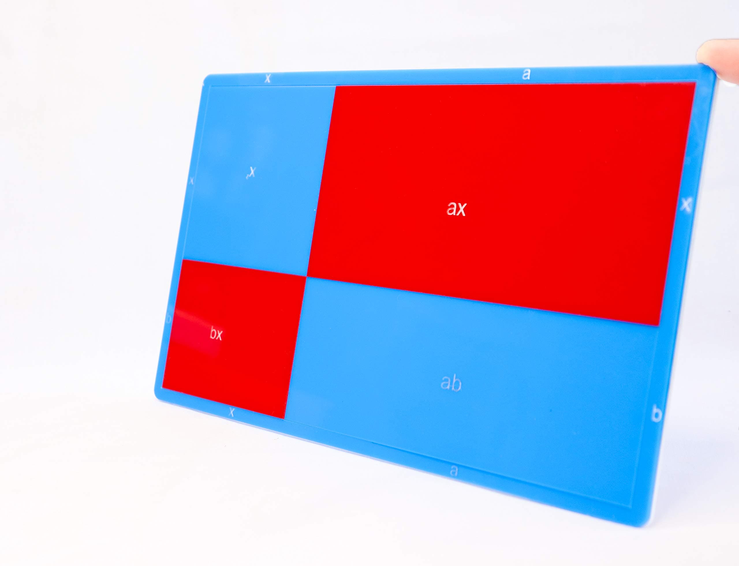 Kid (X+A)(X+B) Mathematics Kit Model For Lab Dissectible With Base Plate Montessori Learning Resources Manipulatives For Algebraic Math Formula In School Classroom Or Home|Multicolor