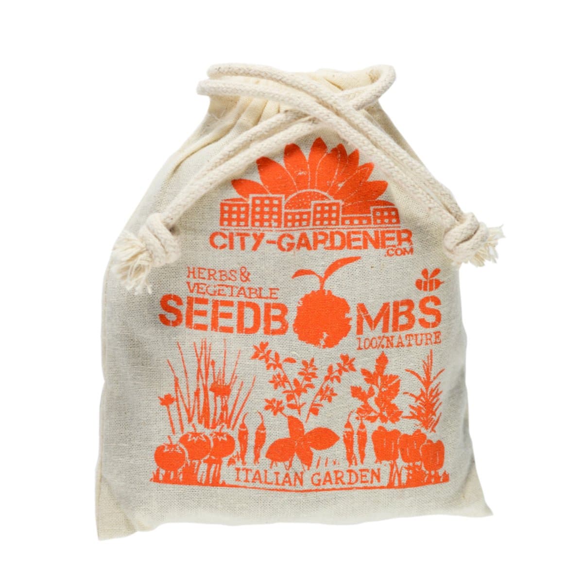 City Gardeners Seed Bombs"Italian Garden" - 10 Walnut-Sized Seed Bombs