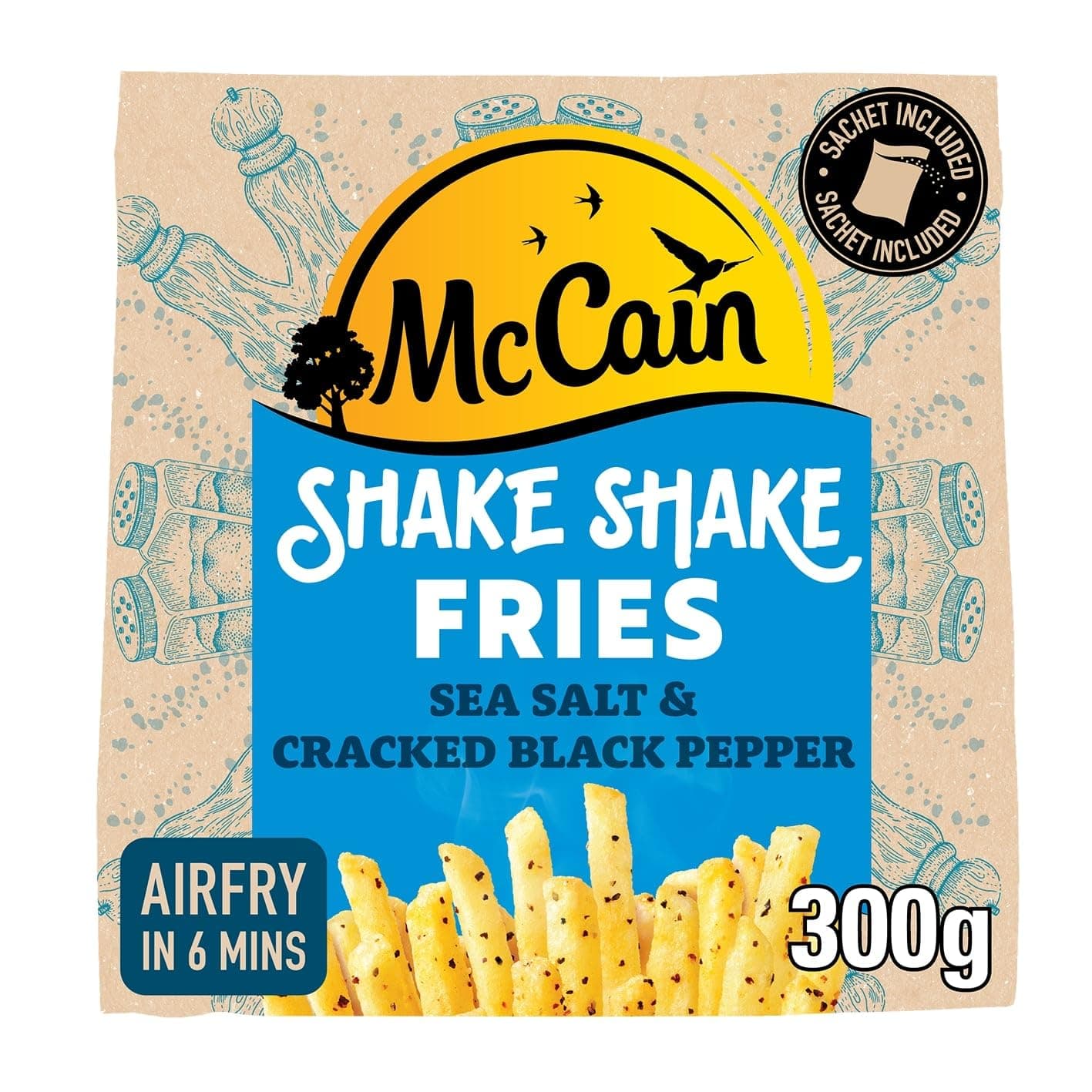 Foods Shake Fries Sea Salt, 300 g