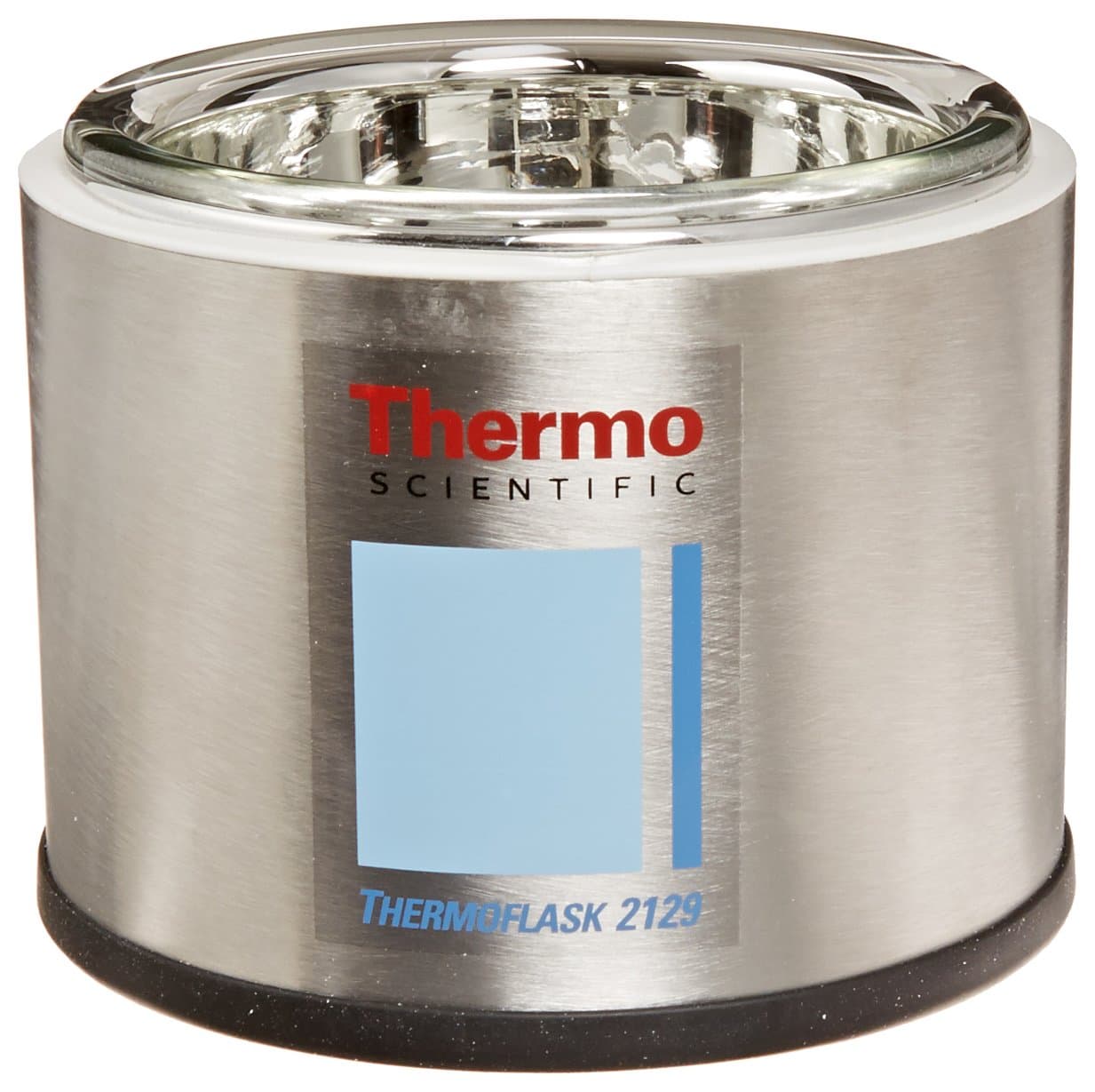 Thermo Scientific 2129 1L Thermo Flask Shallow Wide Mouth Benchtop Liquid Nitrogen Container Flask